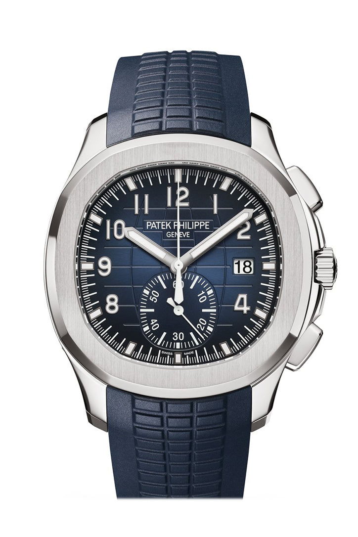 Patek Philippe Aquanaut Chronograph White Gold Blue Dial 5968G-001