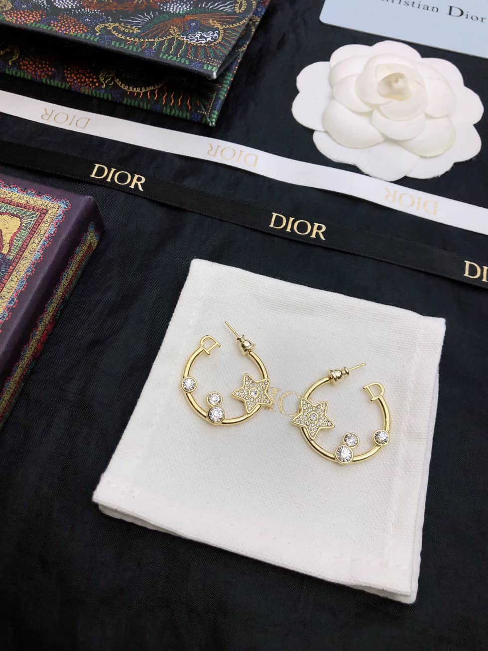 Knockoff Dior Logo Earrings