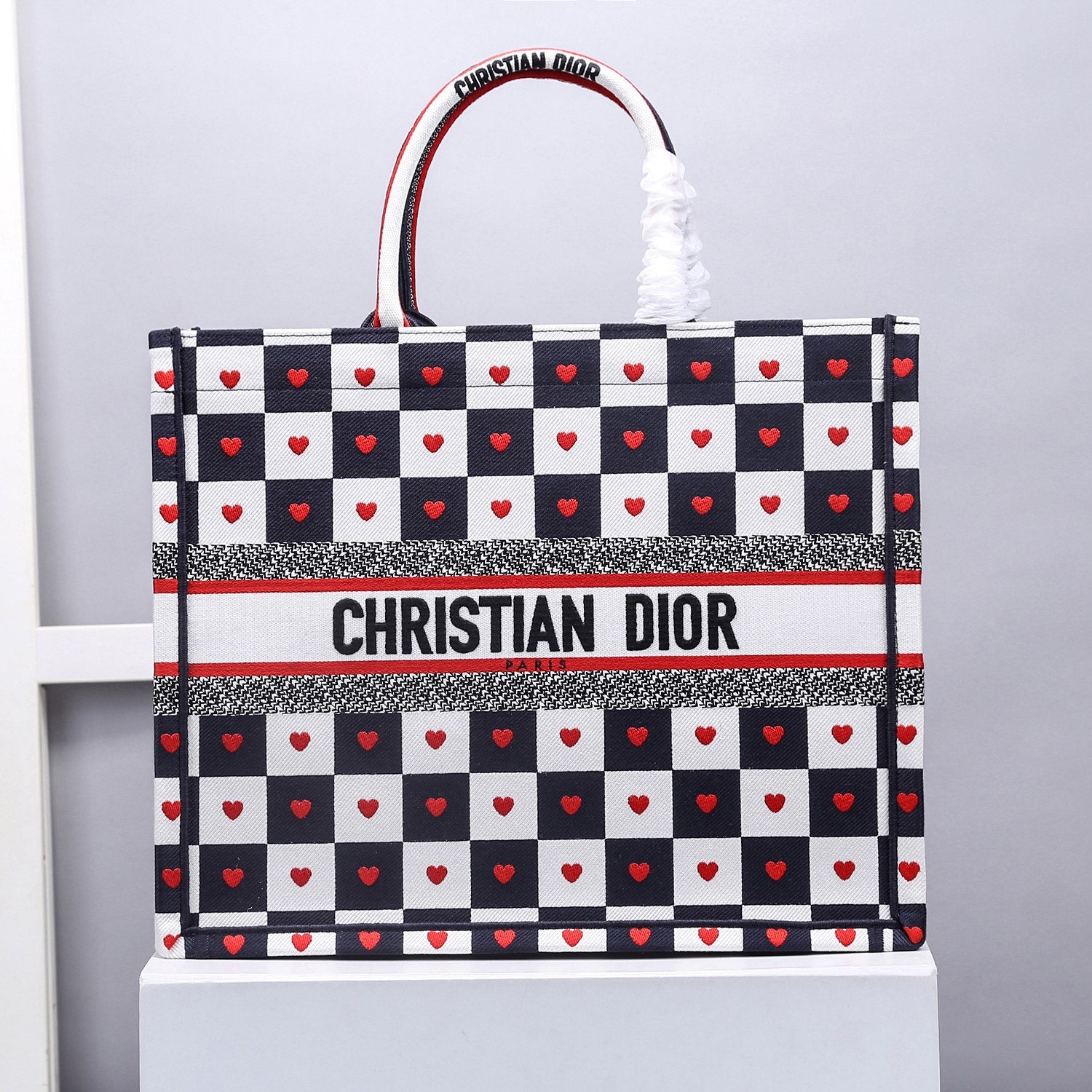 DIOR OBLIQUE EMBROIDERED DIOR BOOK TOTE