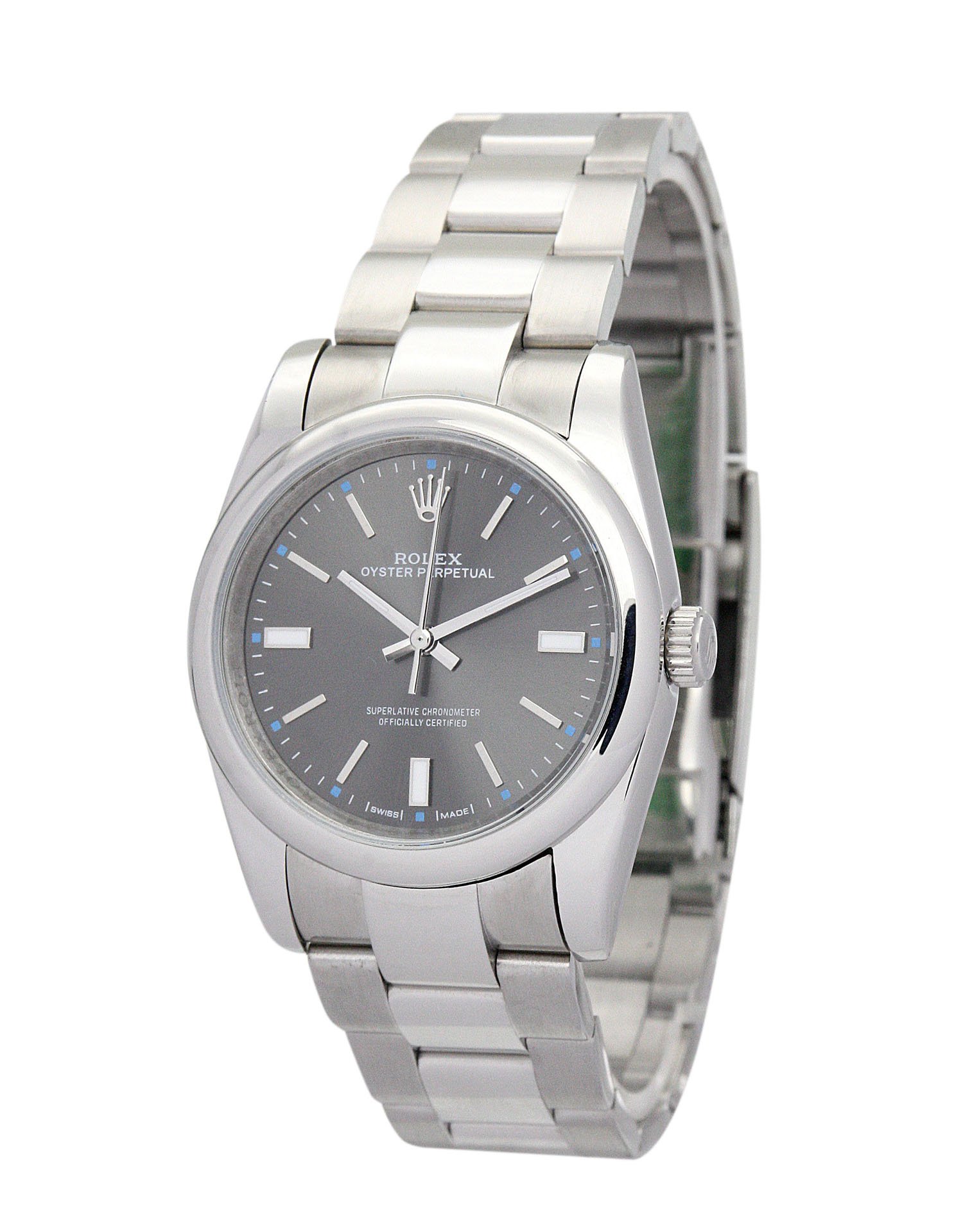 Replica Rolex Oyster Perpetual Lady 31mm Black Dial 114300