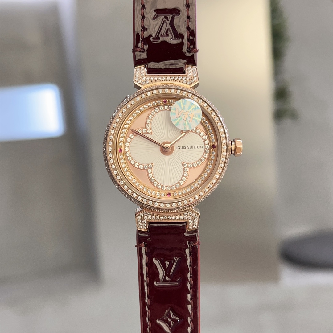 Louis Vuitton TAMBOUR SLIM series QBB163 watch
