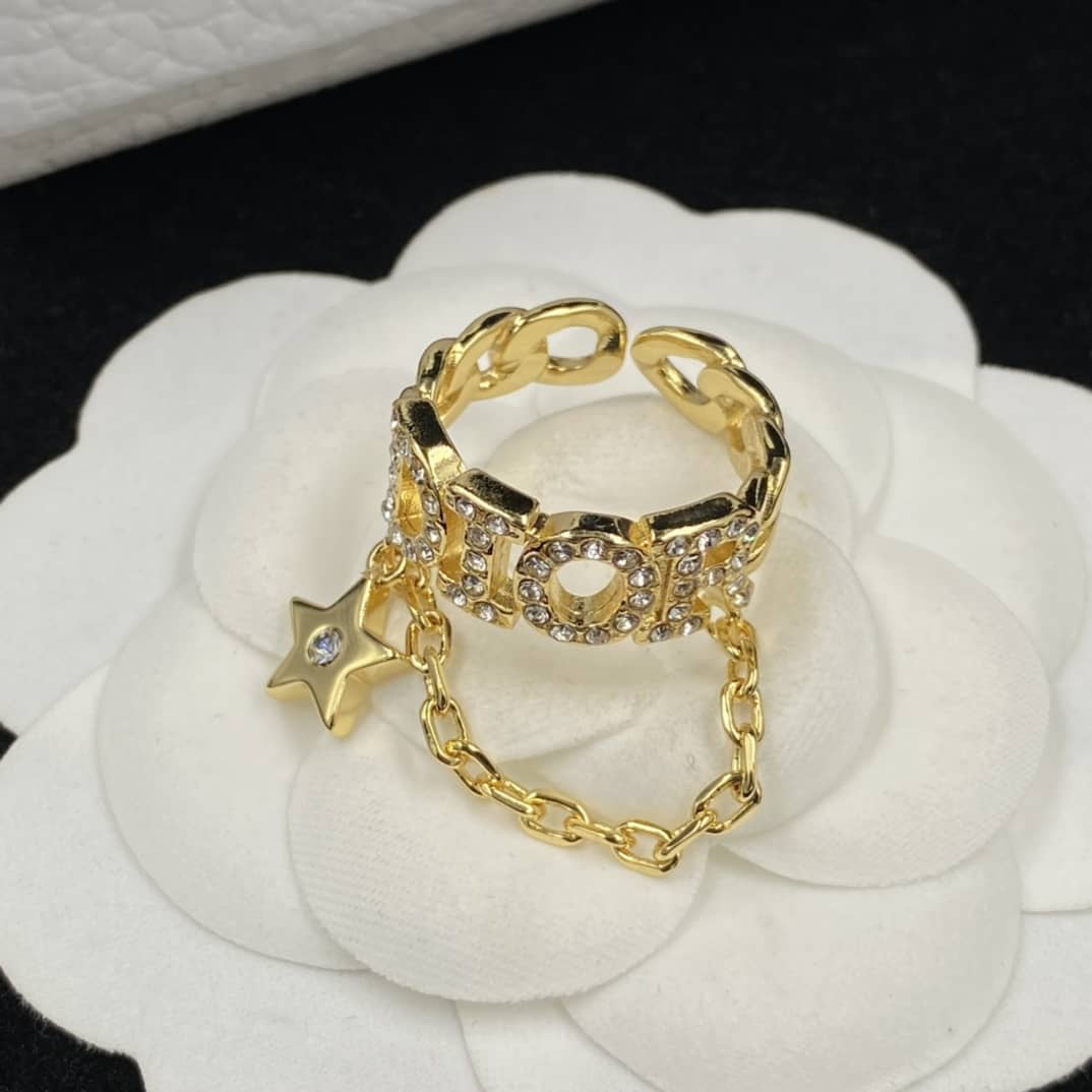 Fake Dior Logo Ring