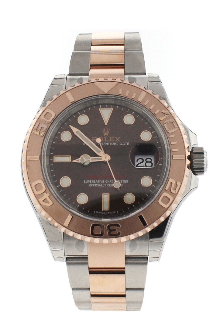 YACHT-MASTER 40 Chocolate Dial 18k Rose Gold Mens Watch 116621