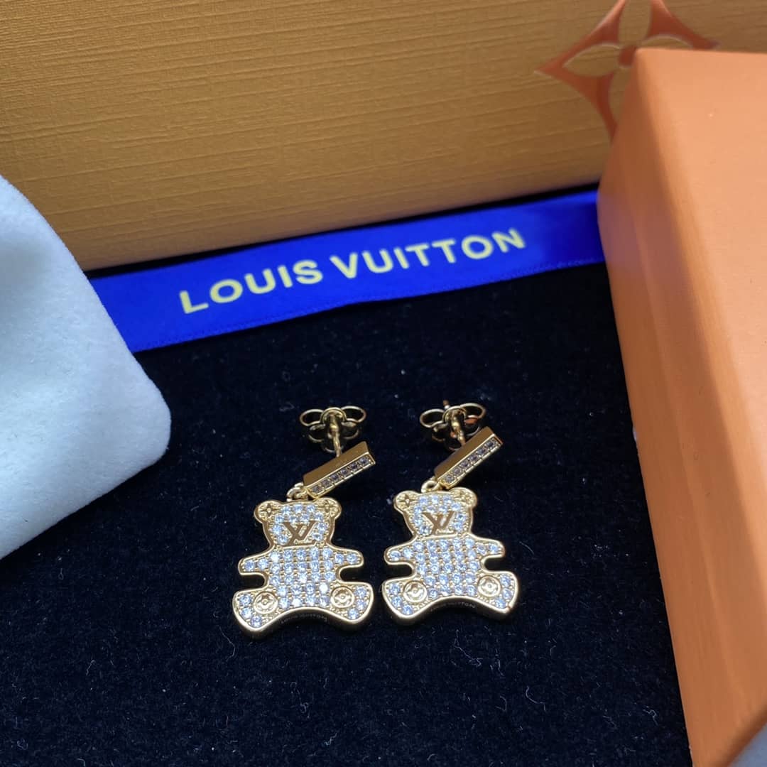 Wholesale Louis Vuitton Logo Earrings
