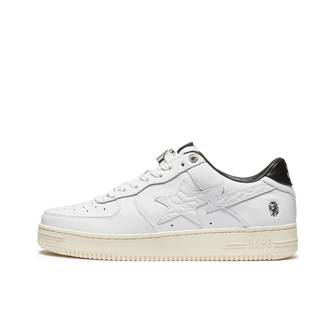 A BATHING APE BAPE STA BLACK WHITE SILVER 1H70-191-022