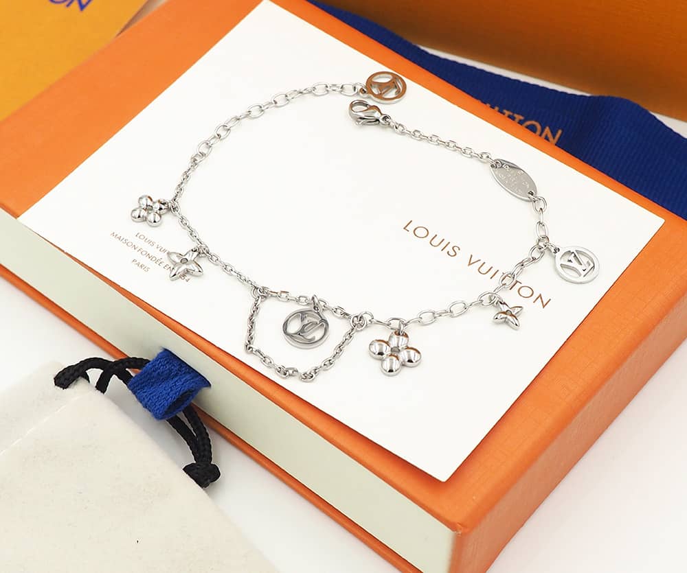 Fake Louis Vuitton Logo Bracelet