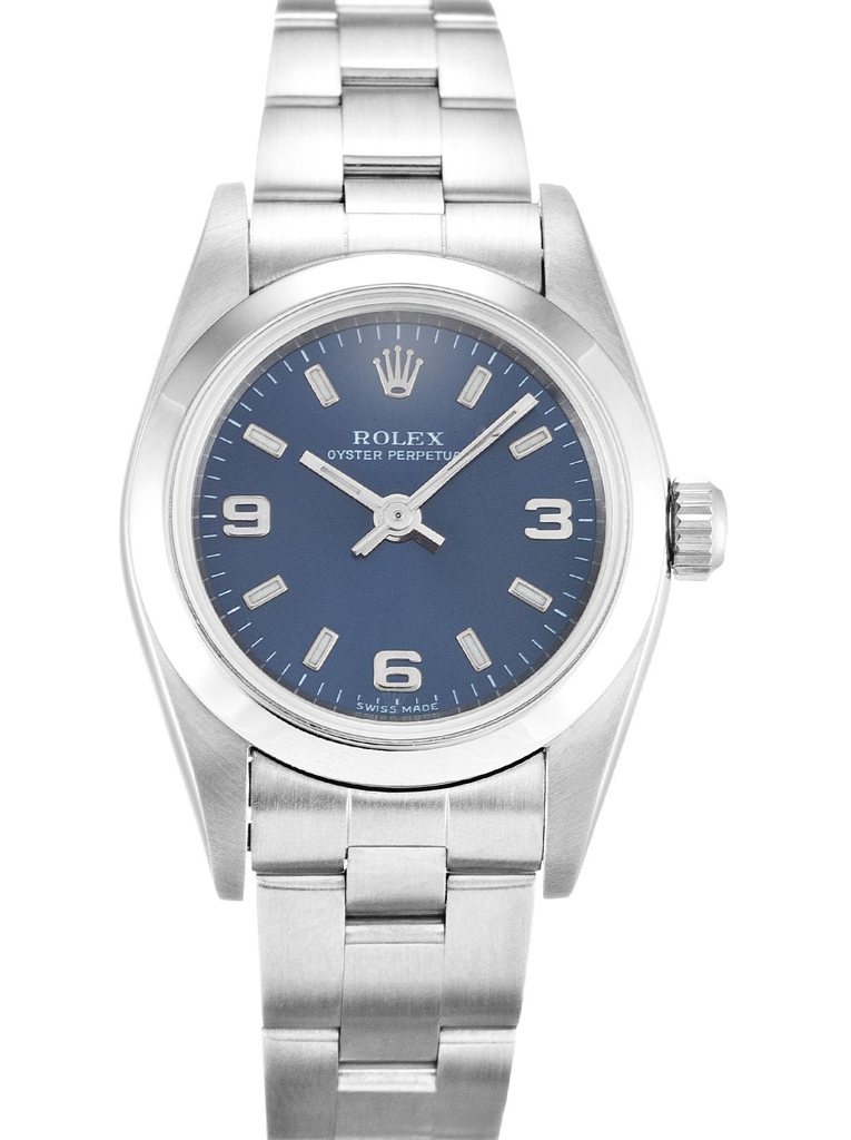 Replica Rolex Oyster Perpetual Lady 24mm Blue Dial 76080