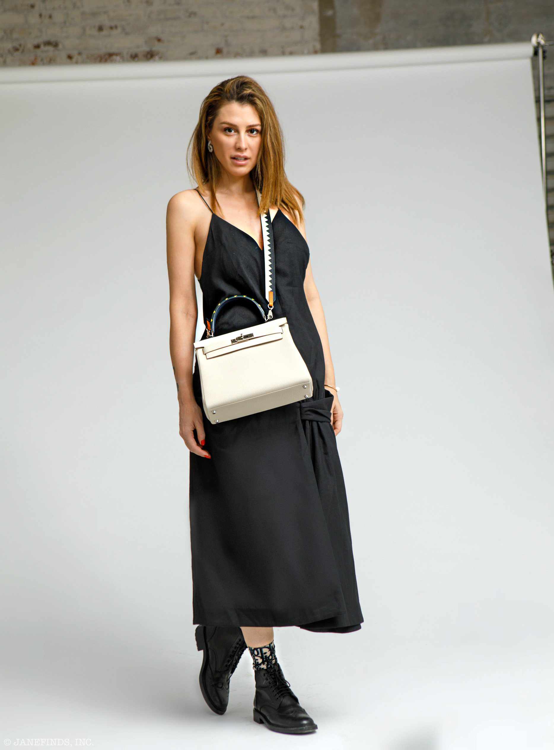 Hermès Kelly 28 HSS Retourne Au Galop Beton & Multicolor Togo Palladium Hardware - 2019