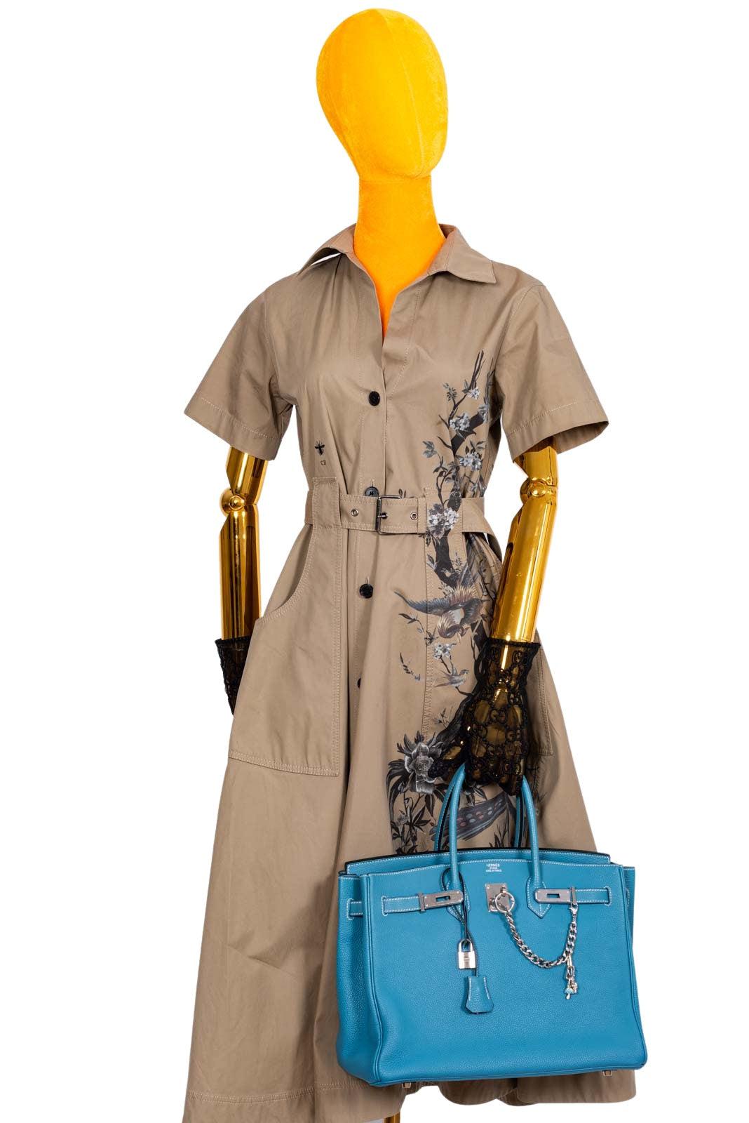 Hermès Birkin 35 Blue Jean Togo Palladium Hardware