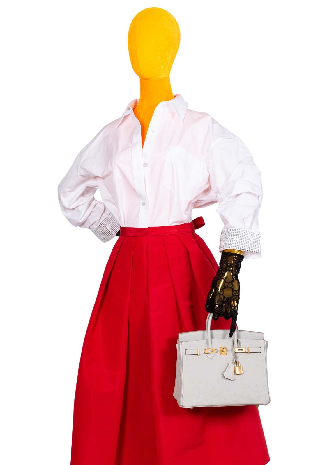 Hermès Birkin 25 Gris Perle Togo Gold Hardware