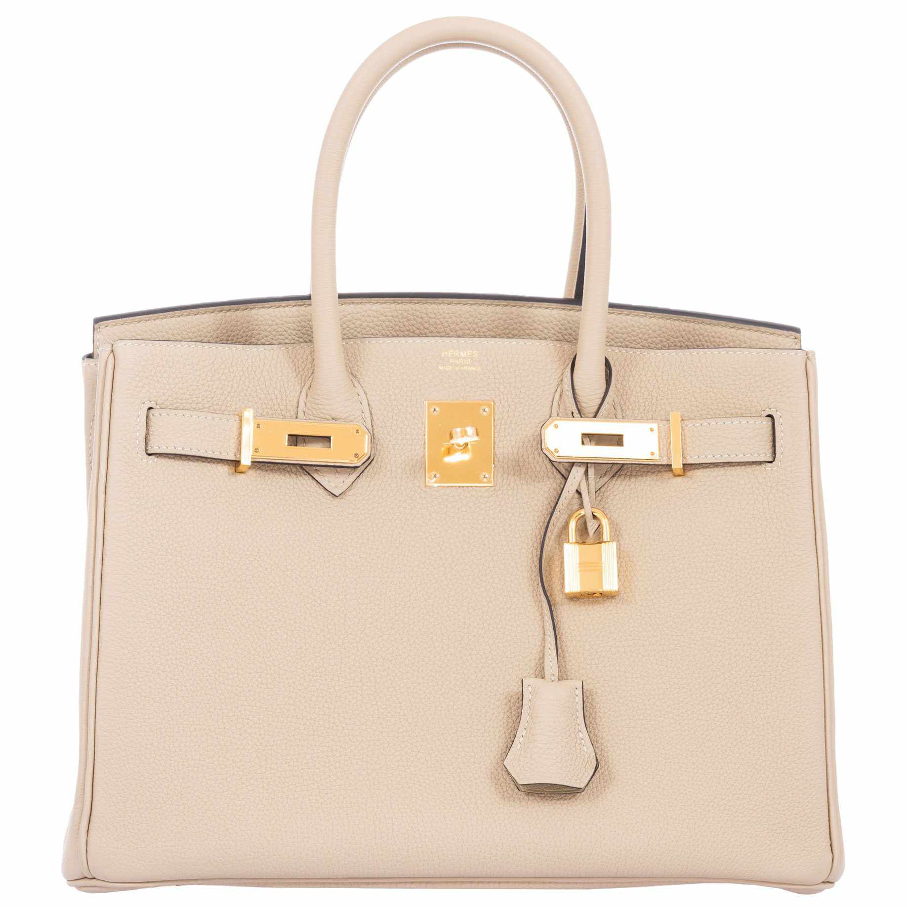 Hermès Birkin 30 Craie Togo Gold Hardware