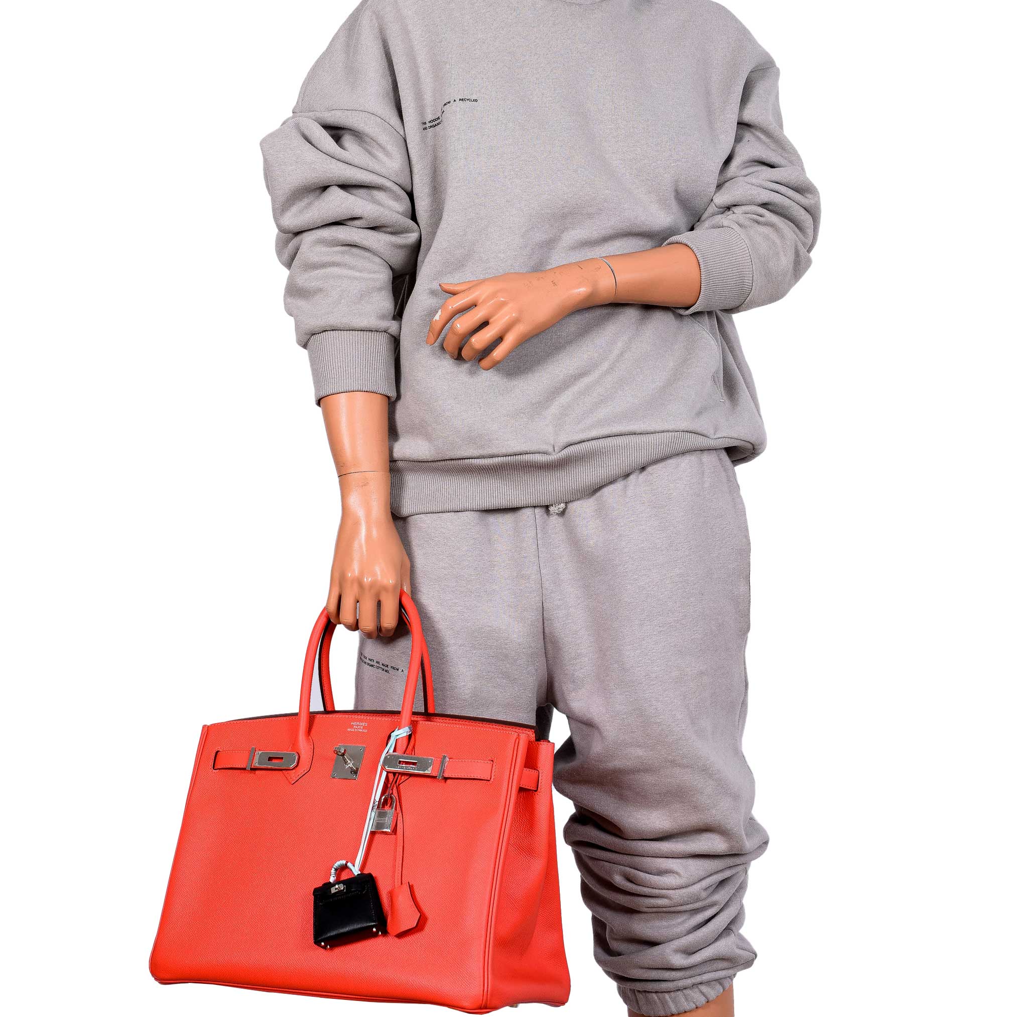 Hermès Birkin 35 Rose Jaipur Epsom Palladium Hardware - 2015, T