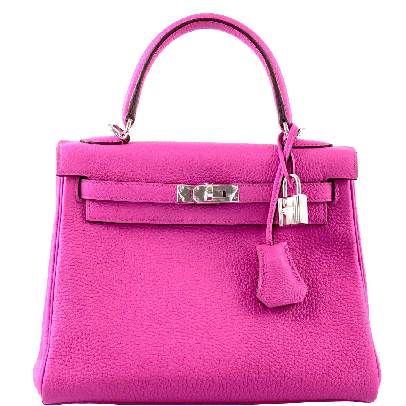 Hermès Kelly 25 Retourne Magnolia Togo Palladium Hardware