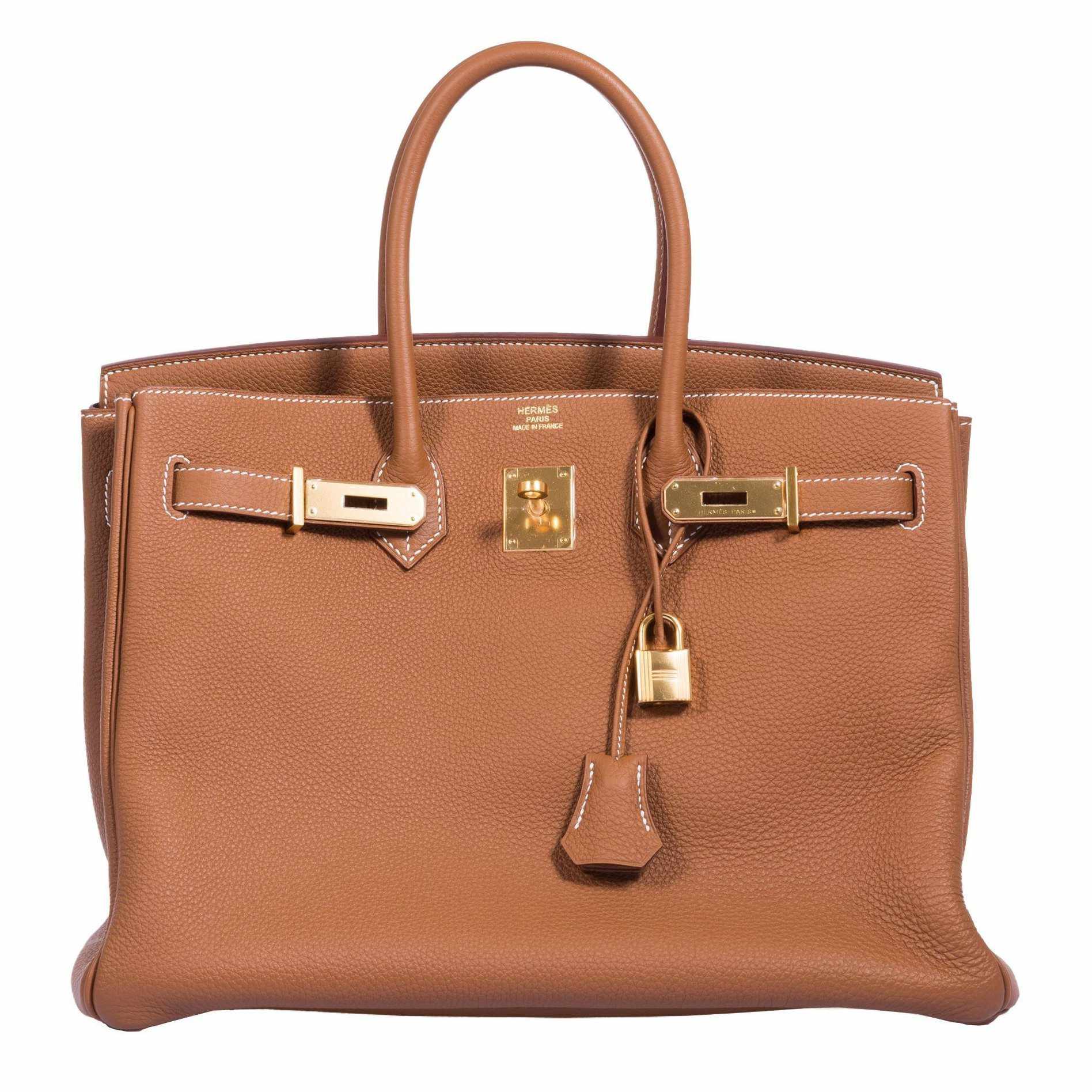Hermès Birkin 35 Gold Togo Gold Hardware - 2013, Square Q