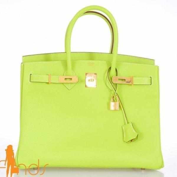 Hermès Birkin 35 Candy Kiwi Epsom Gold Hardware