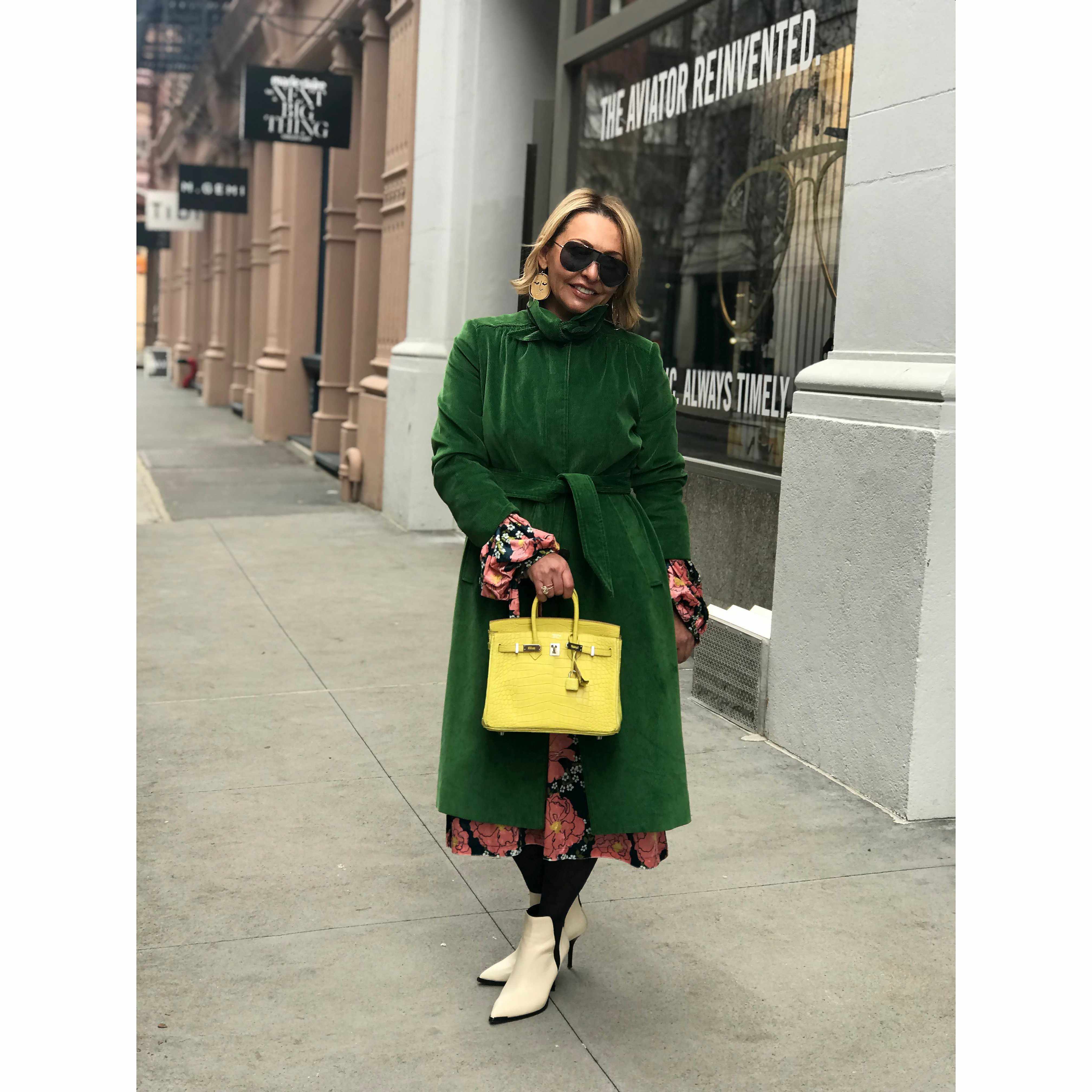 Hermès Birkin 25 Lime Yellow Matte Alligator Palladium Hardware - 2018, C