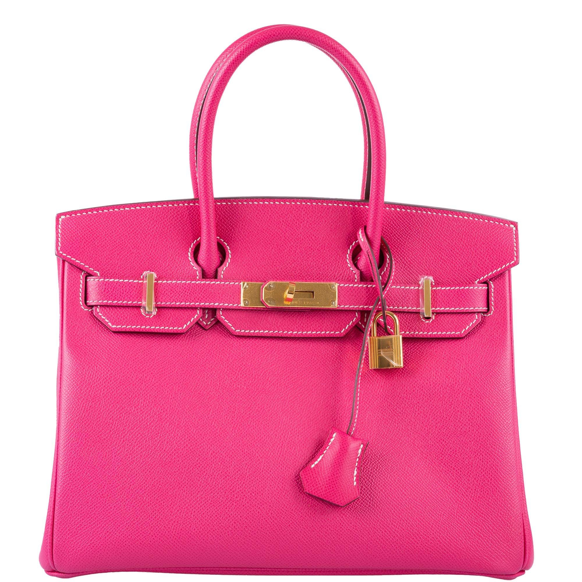 Hermès Birkin 30 Rose Tyrien Epsom Gold Hardware - 2013, Q Square