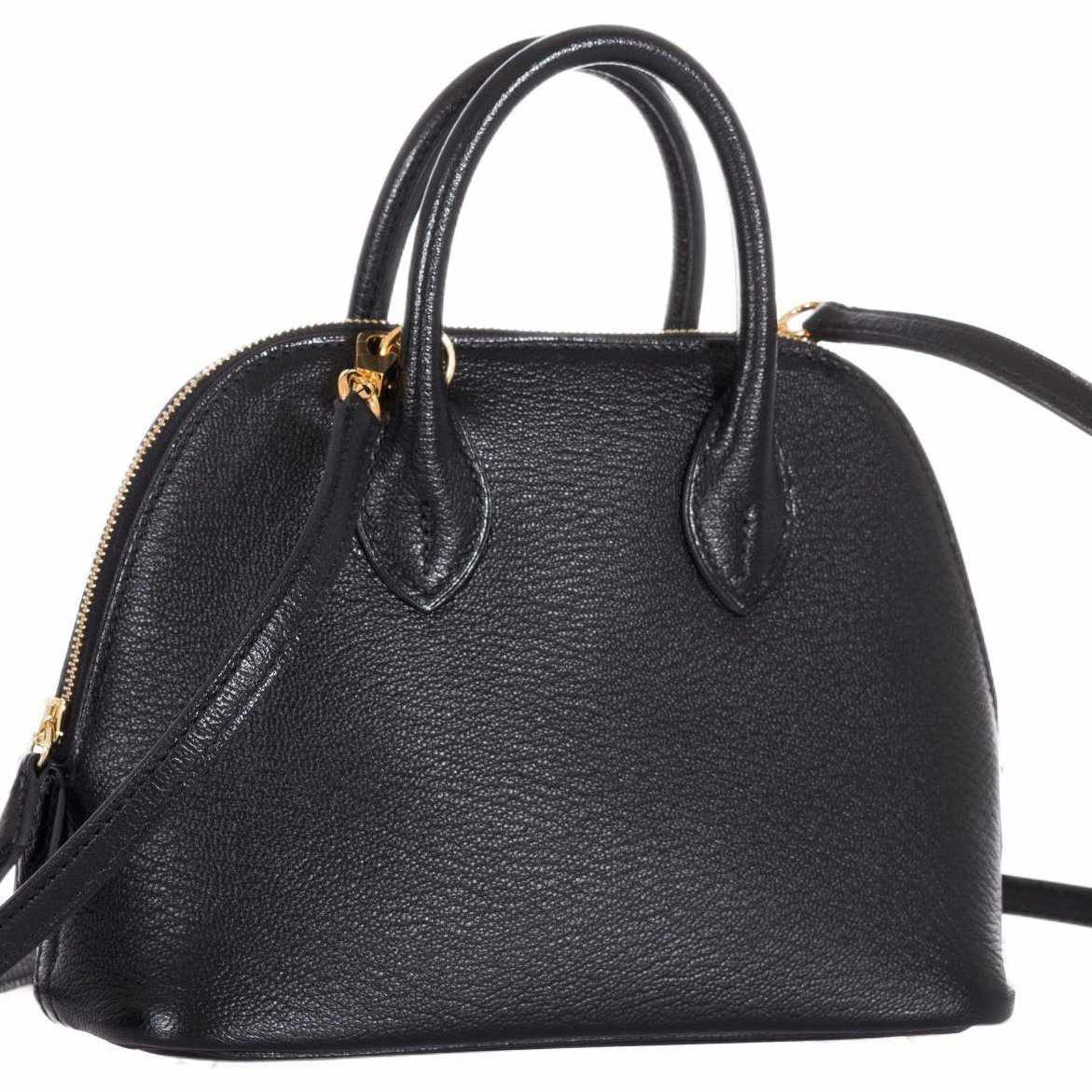 Hermès Mini Bolide 1923 Black Mysore Chevre Gold Hardware