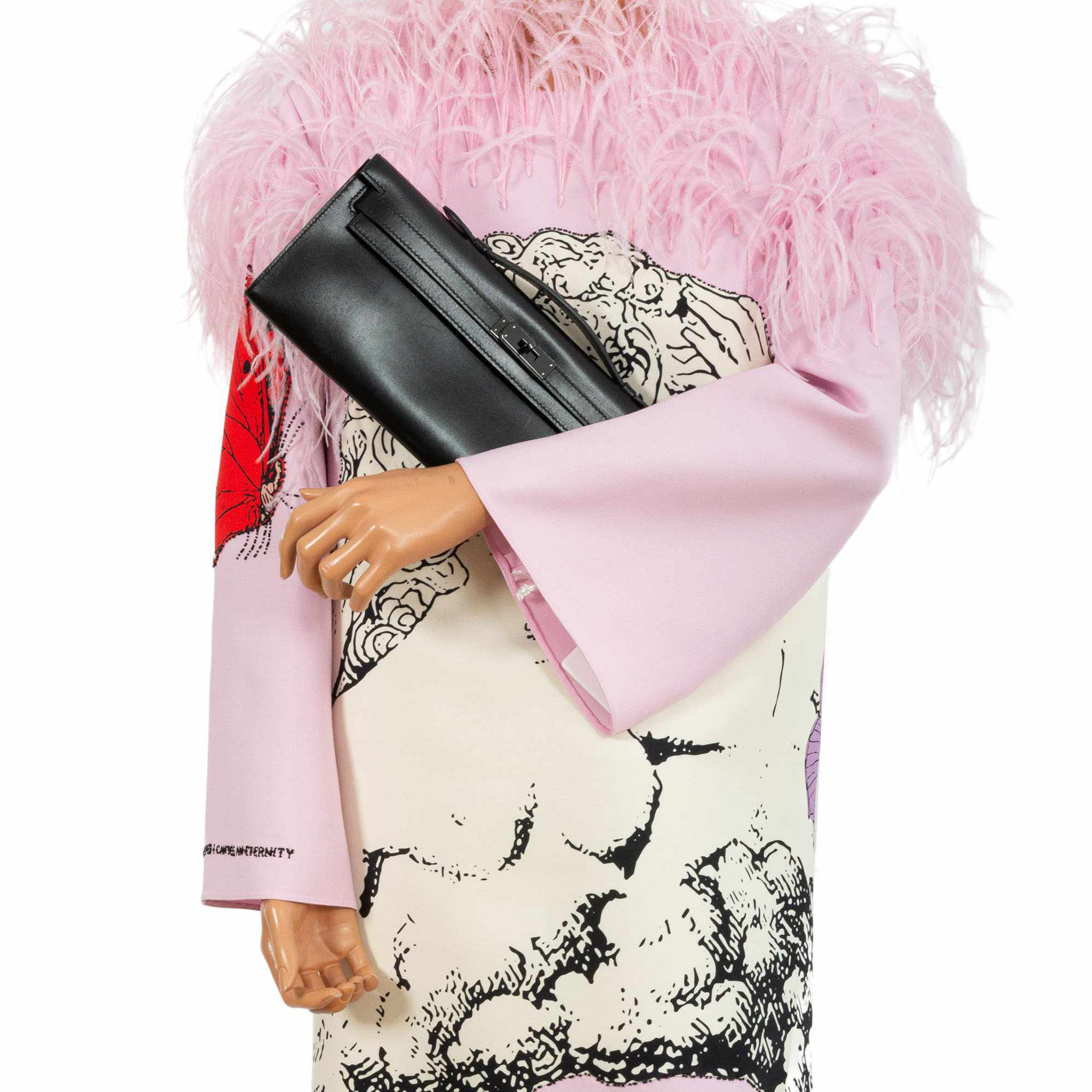 Hermès Kelly Cut So Black Calf Box Leather PVD Hardware - 2011