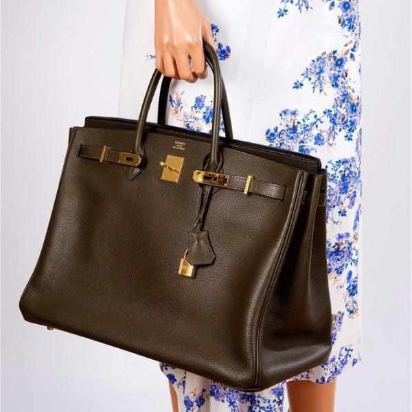 Hermès Birkin 40 Vert Bronze Gold Hardware