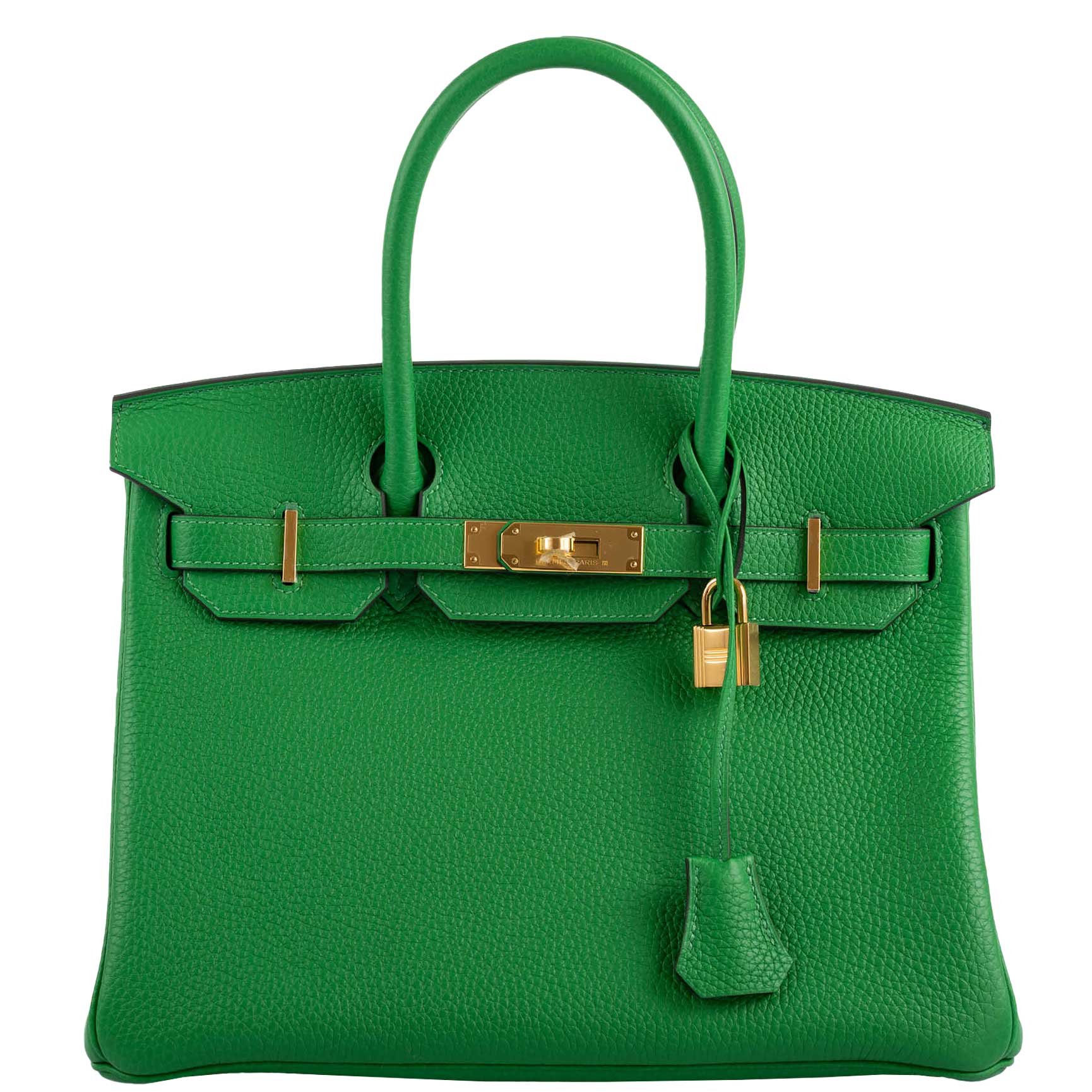 Hermès Birkin 25 Bambou (Bamboo) Green Togo with Gold Hardware - 2020, Y