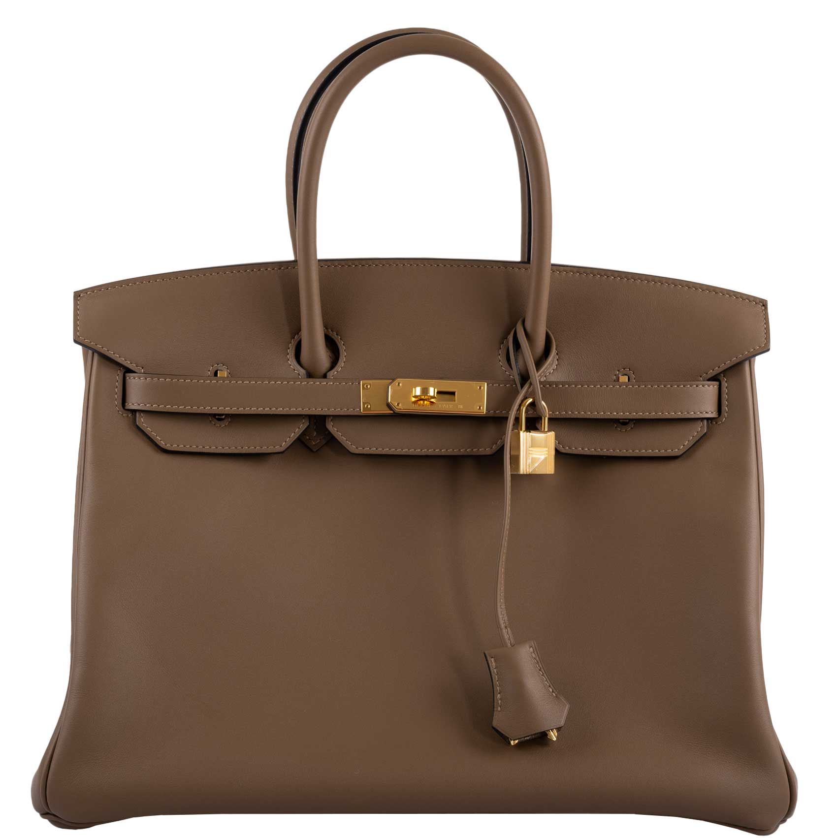 Hermès Birkin 35 Beige de Weimar Jonathan with Gold Hardware - 2020, Y