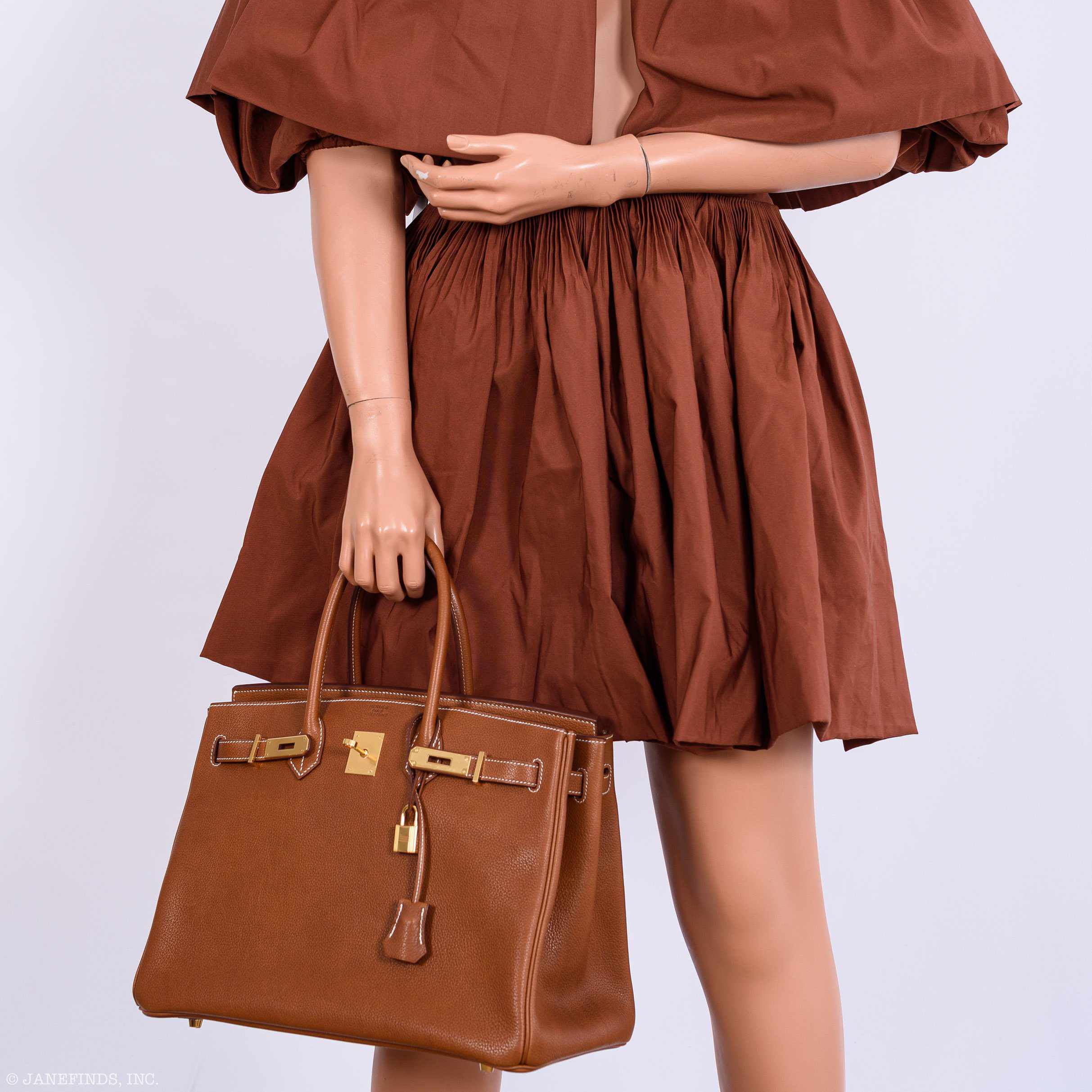 Hermès Birkin 35 Barenia Faubourg Gold Hardware - 2019, D