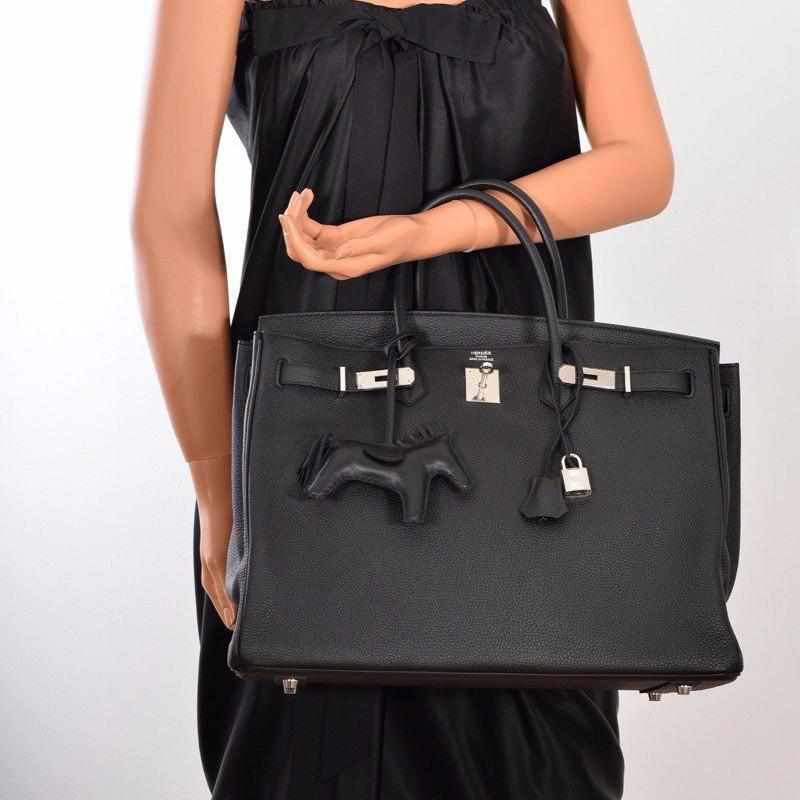 Hermès Birkin 40 Black Togo Palladium Hardware