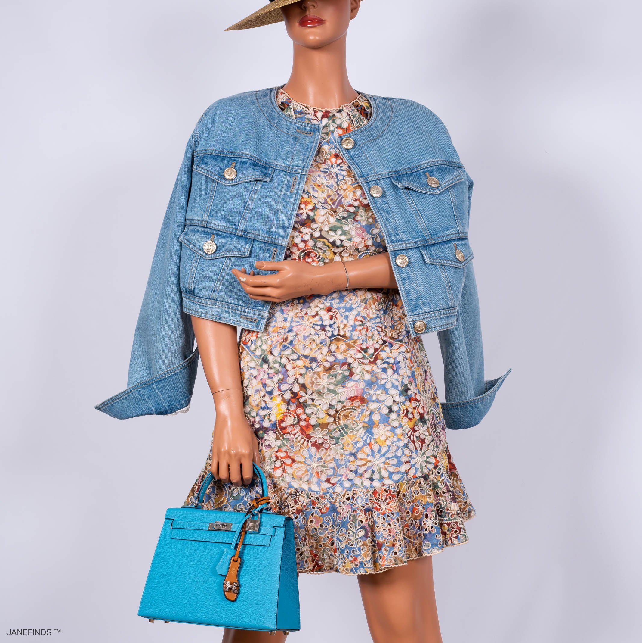 Hermès Kelly 25 Sellier Bleu du Nord Epsom leather Palladium Hardware - 2019, D