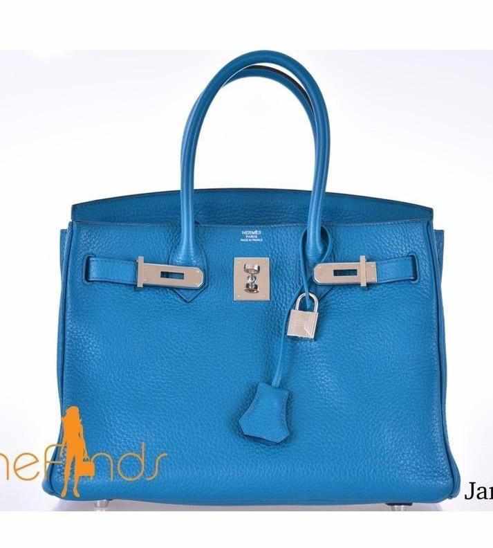 Hermès Birkin 30 Blue Izmir Palladium