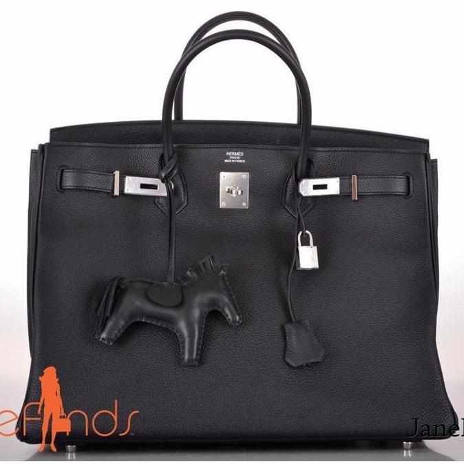 Hermès Birkin 40 Black Togo Palladium Hardware