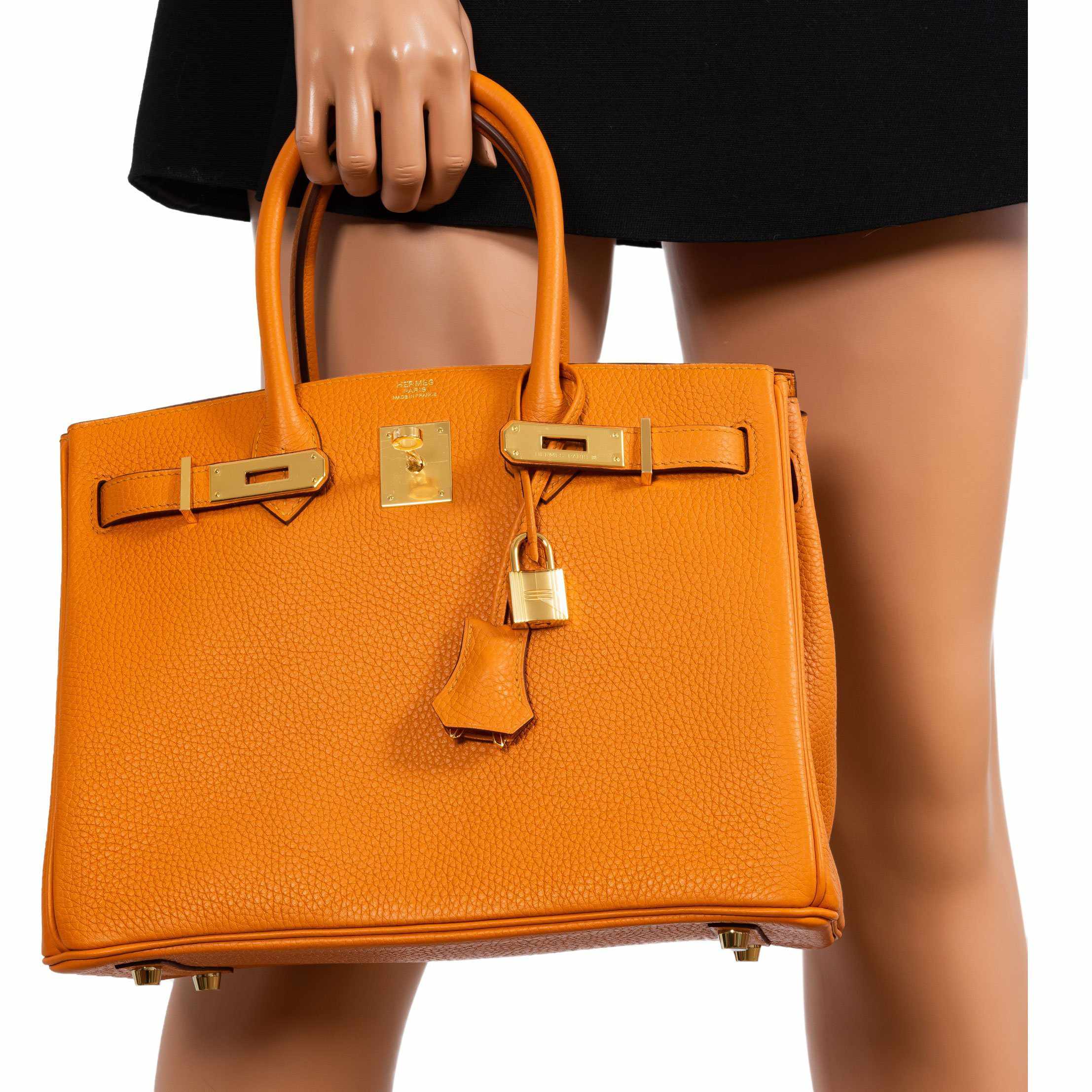 Hermès Birkin 30 Abricot (Apricot) Togo Gold Hardware