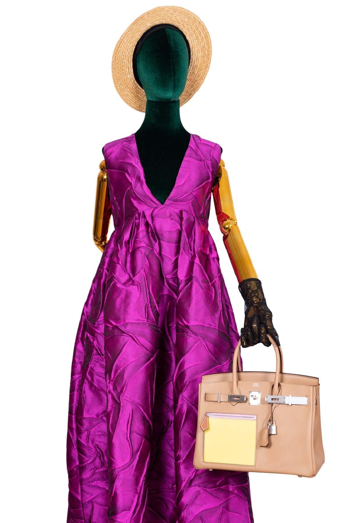 Hermès Birkin 30 Colormatic Chai, Lime, Blue Brume, Cassis Swift Leather Palladium Hardware