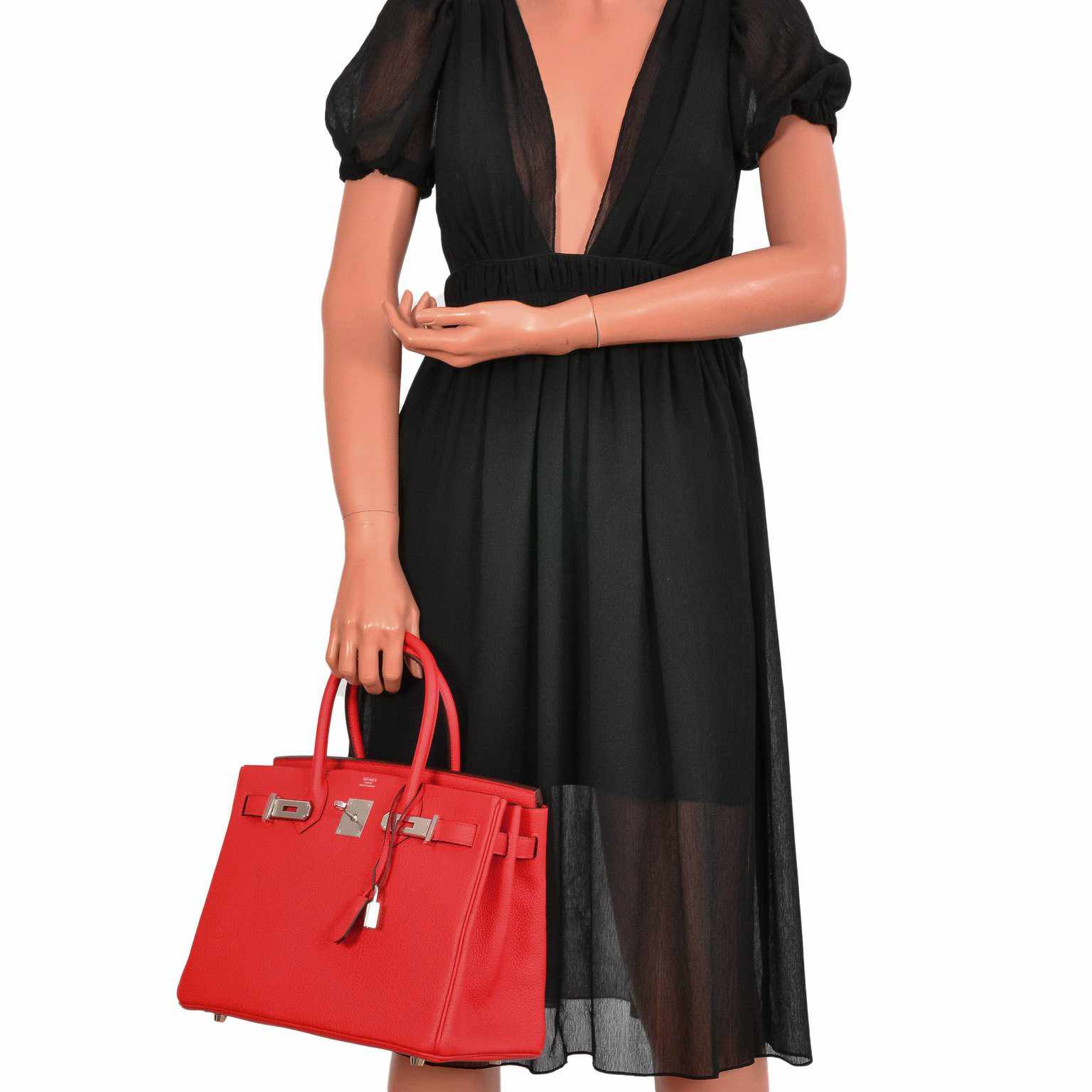 Hermès Birkin 30 Rouge de Coeur Togo Palladium Hardware