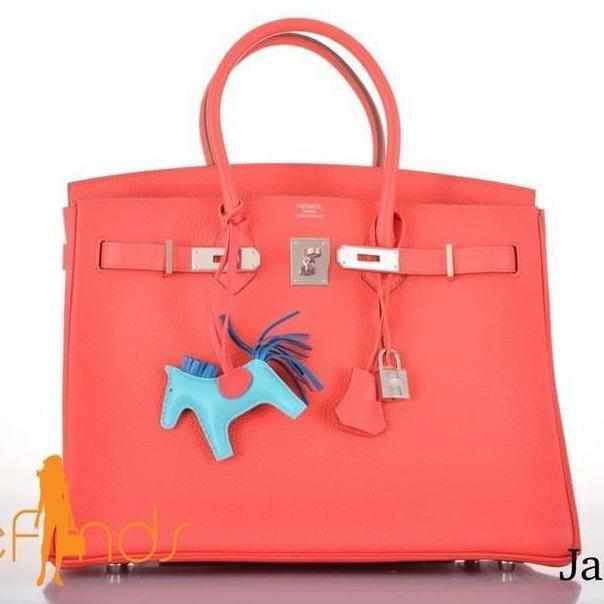 Hermès Birkin 35 Togo Rose Jaipur Palladium Hardware