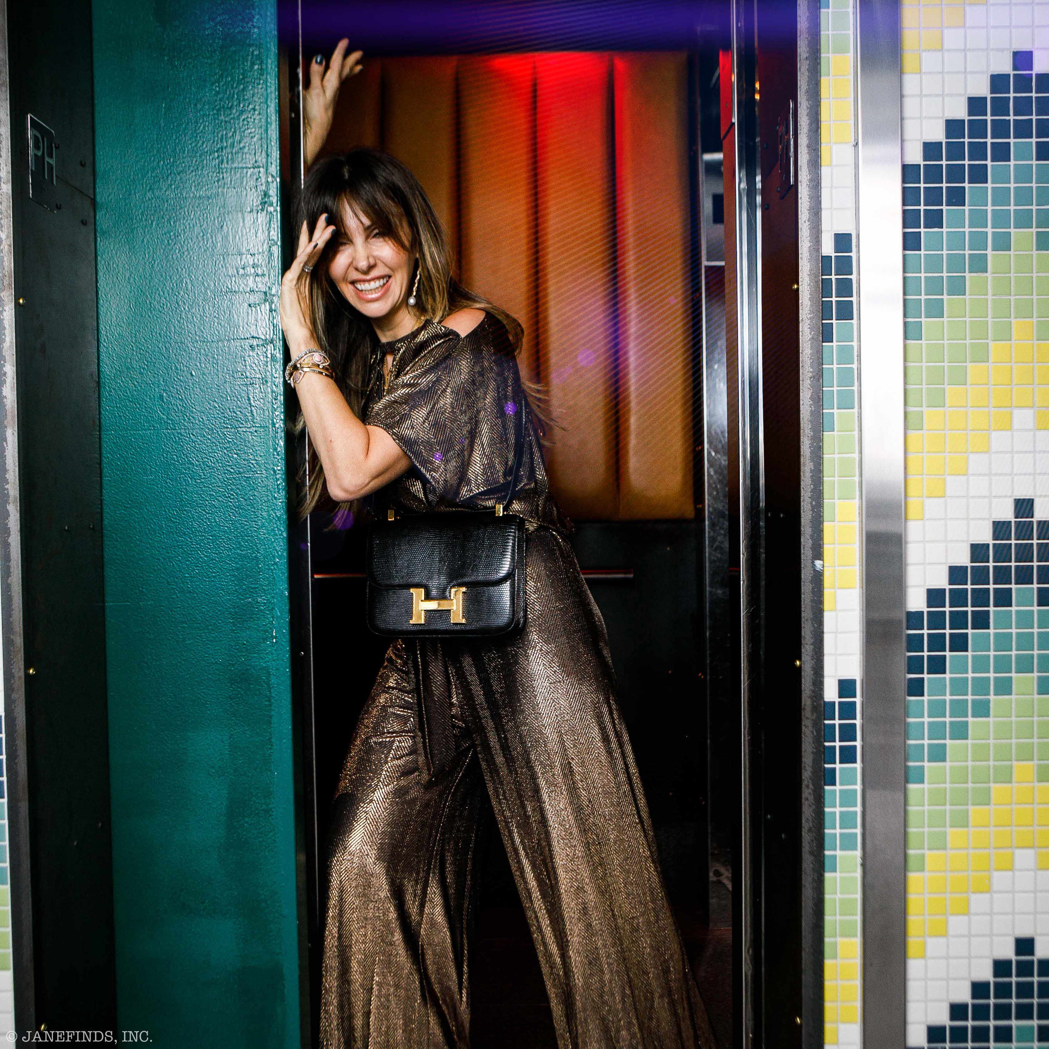 Hermès Constance 24 Black Lizard Gold Hardware