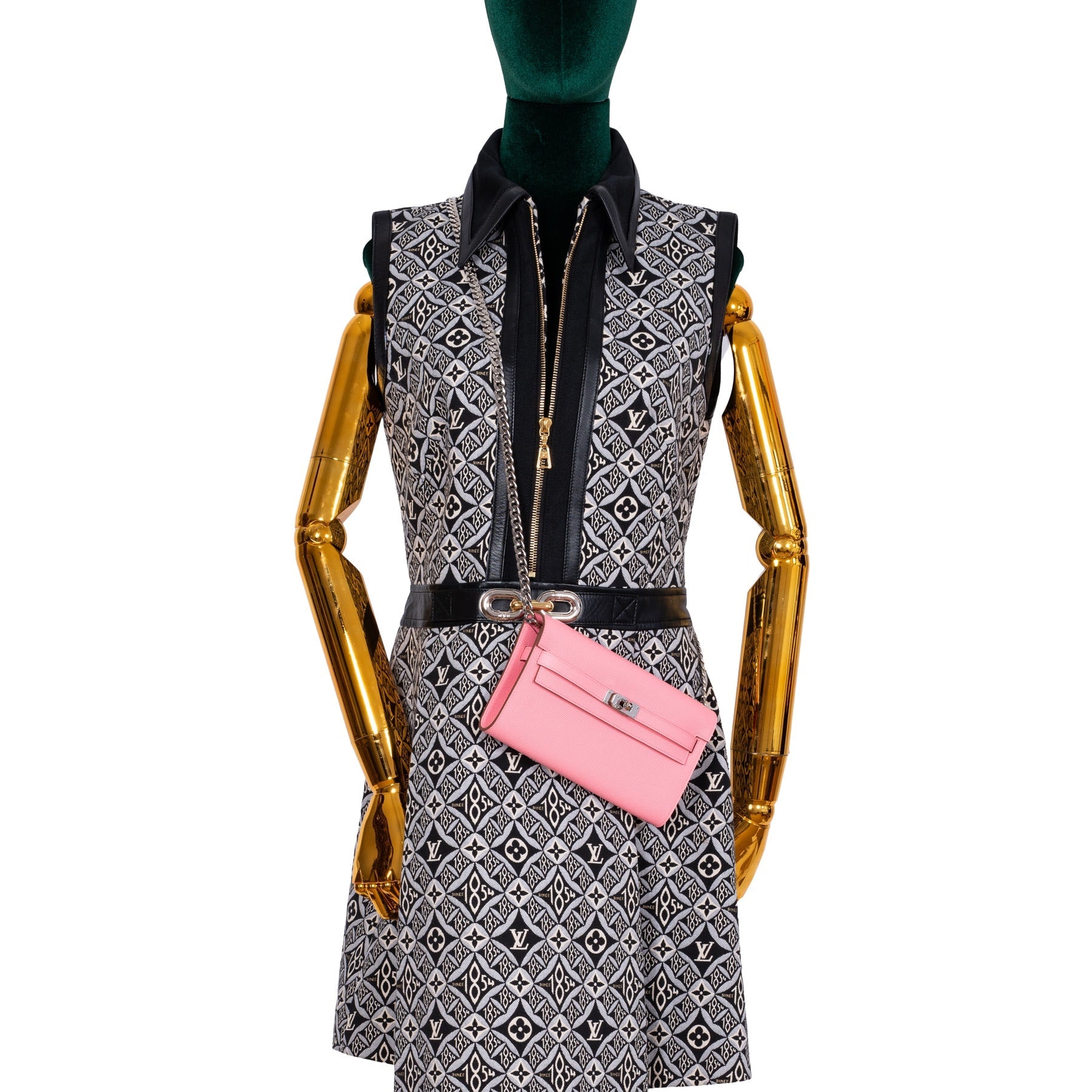 Hermès Kelly Wallet To Go Rose Confetti Epsom Palladium Hardware