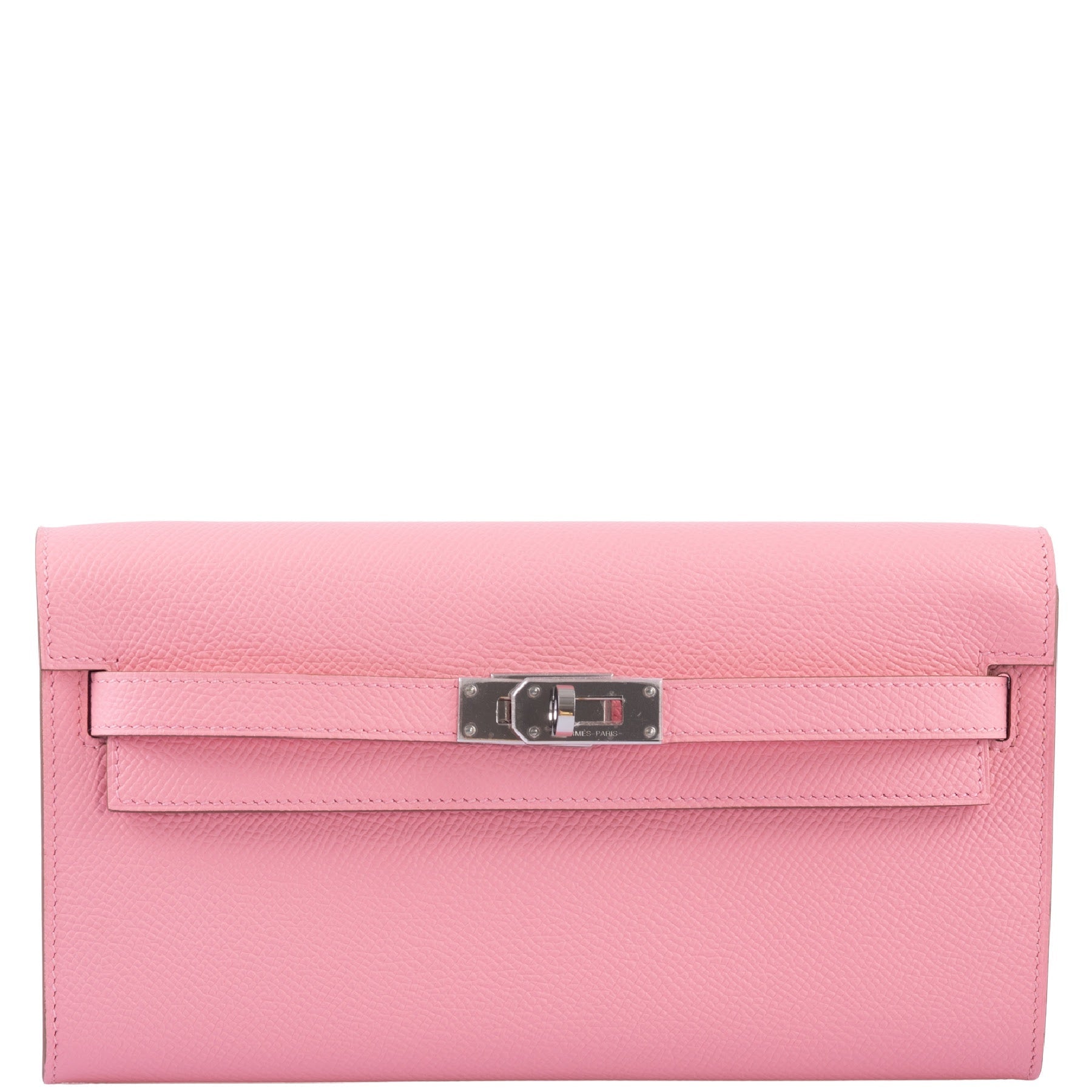 Hermès Kelly Wallet To Go Rose Confetti Epsom Palladium Hardware