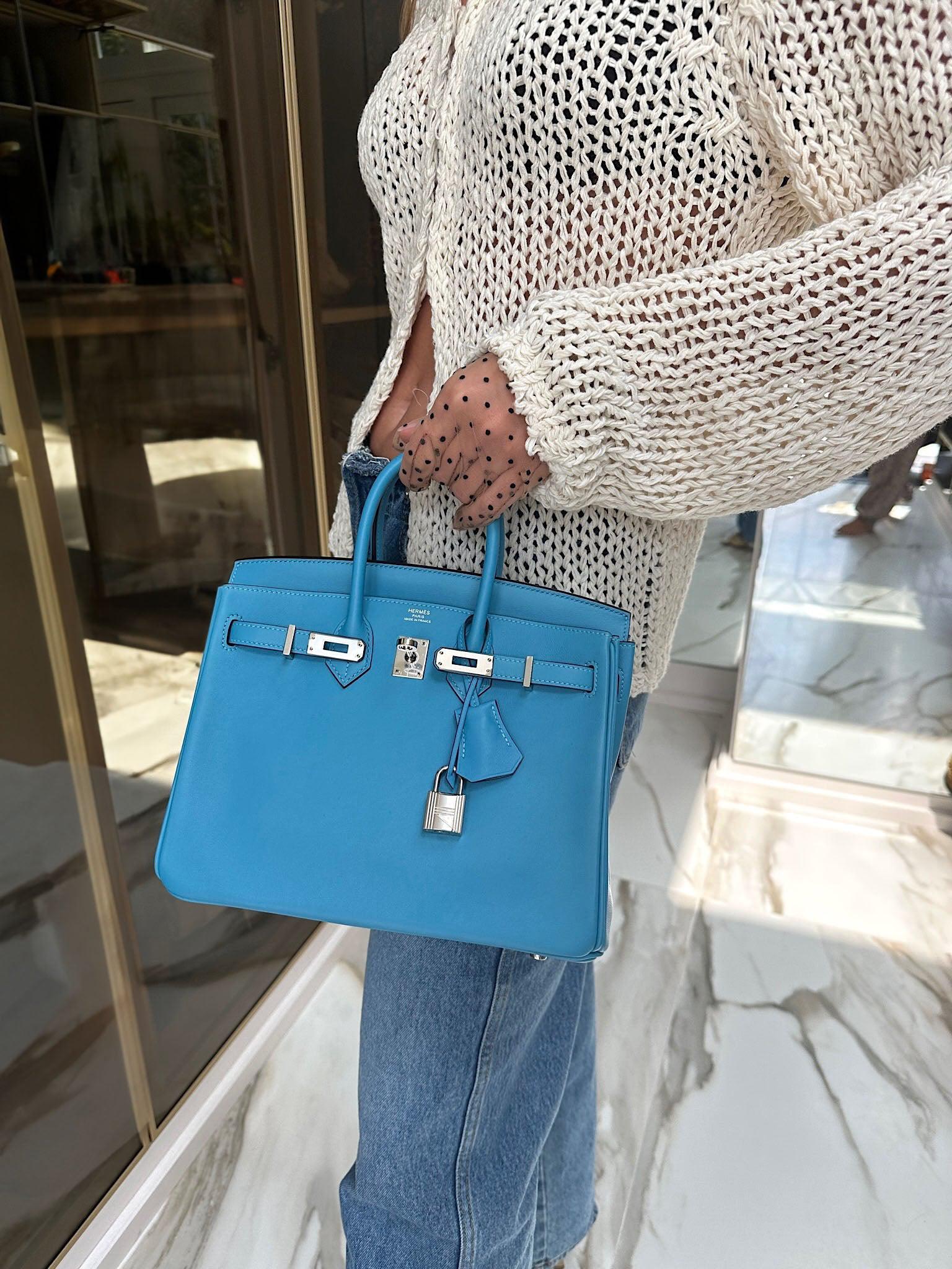 Hermès Birkin 25 Bleu Bleu du Nord Swift Palladium Hardware