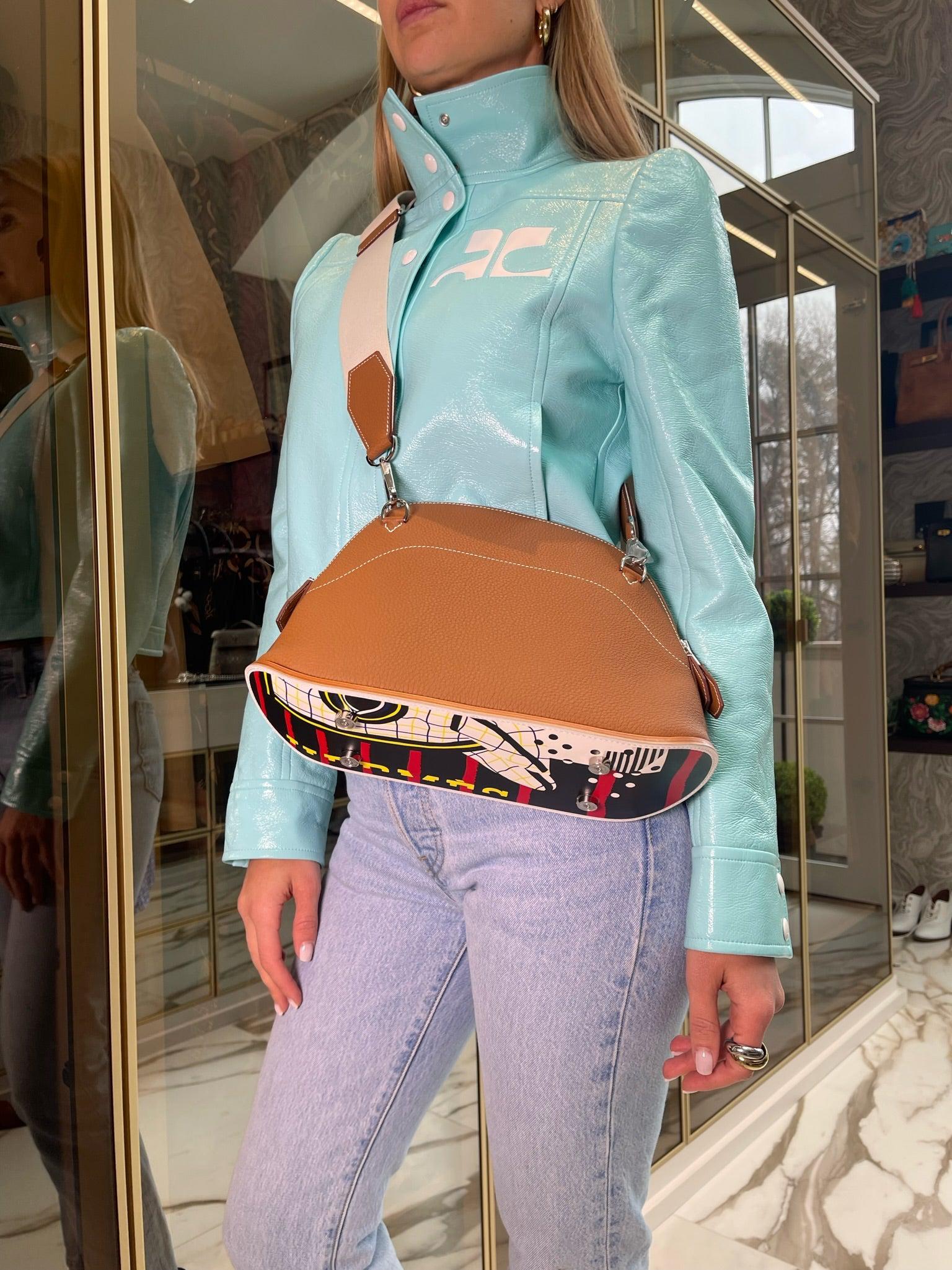 Hermès Bolide Skateboard 31 Gold Togo Palladium Hardware