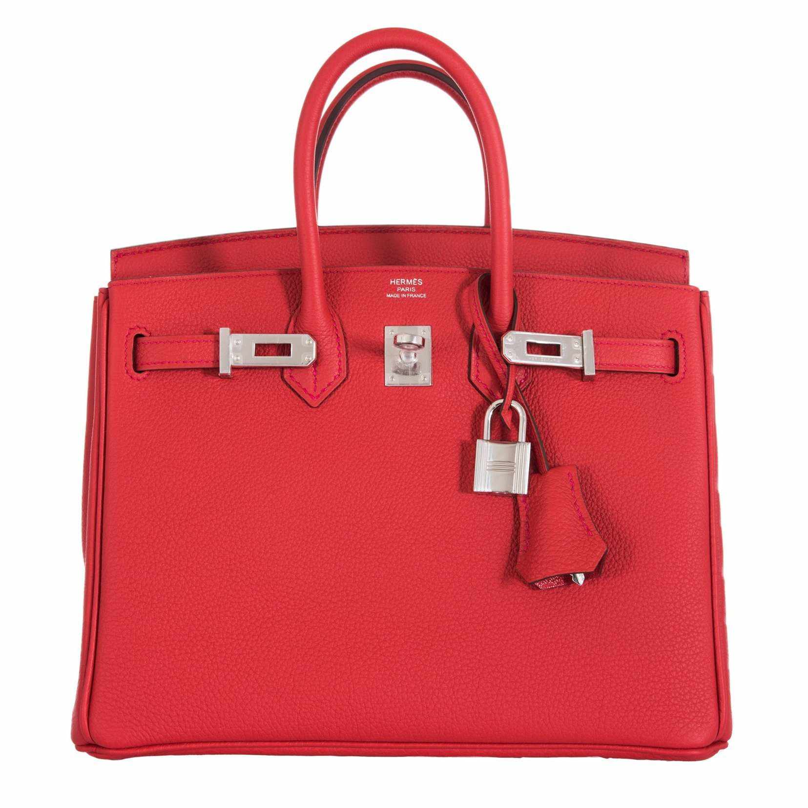 Hermès Birkin 25 Geranium Togo Palladium Hardware