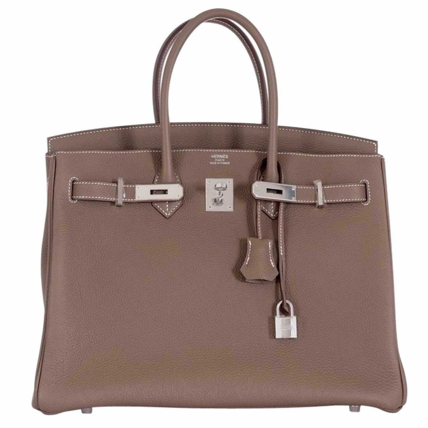Hermès Birkin 35 Etoupe Togo Grey Palladium Hardware