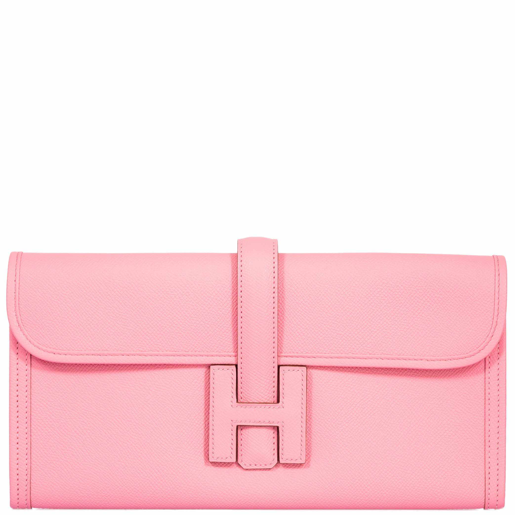 Hermès Jige 29 Clutch Rose Confetti Epsom