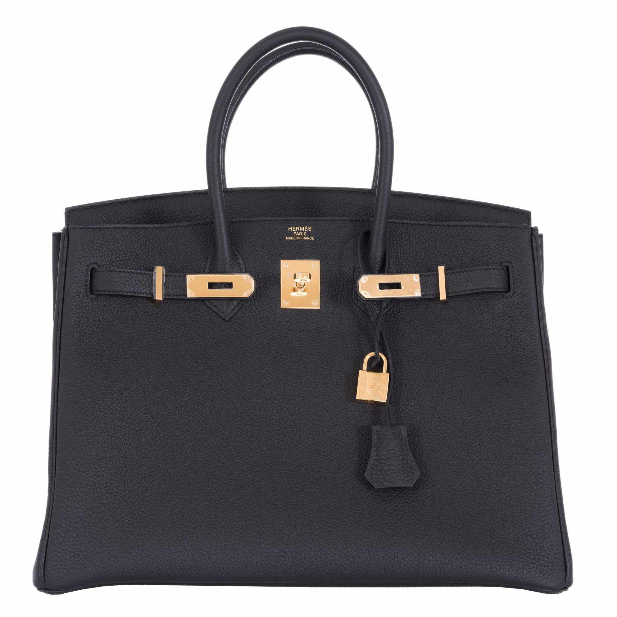 Hermès Birkin 35 Black Togo Gold Hardware - 2020, Y