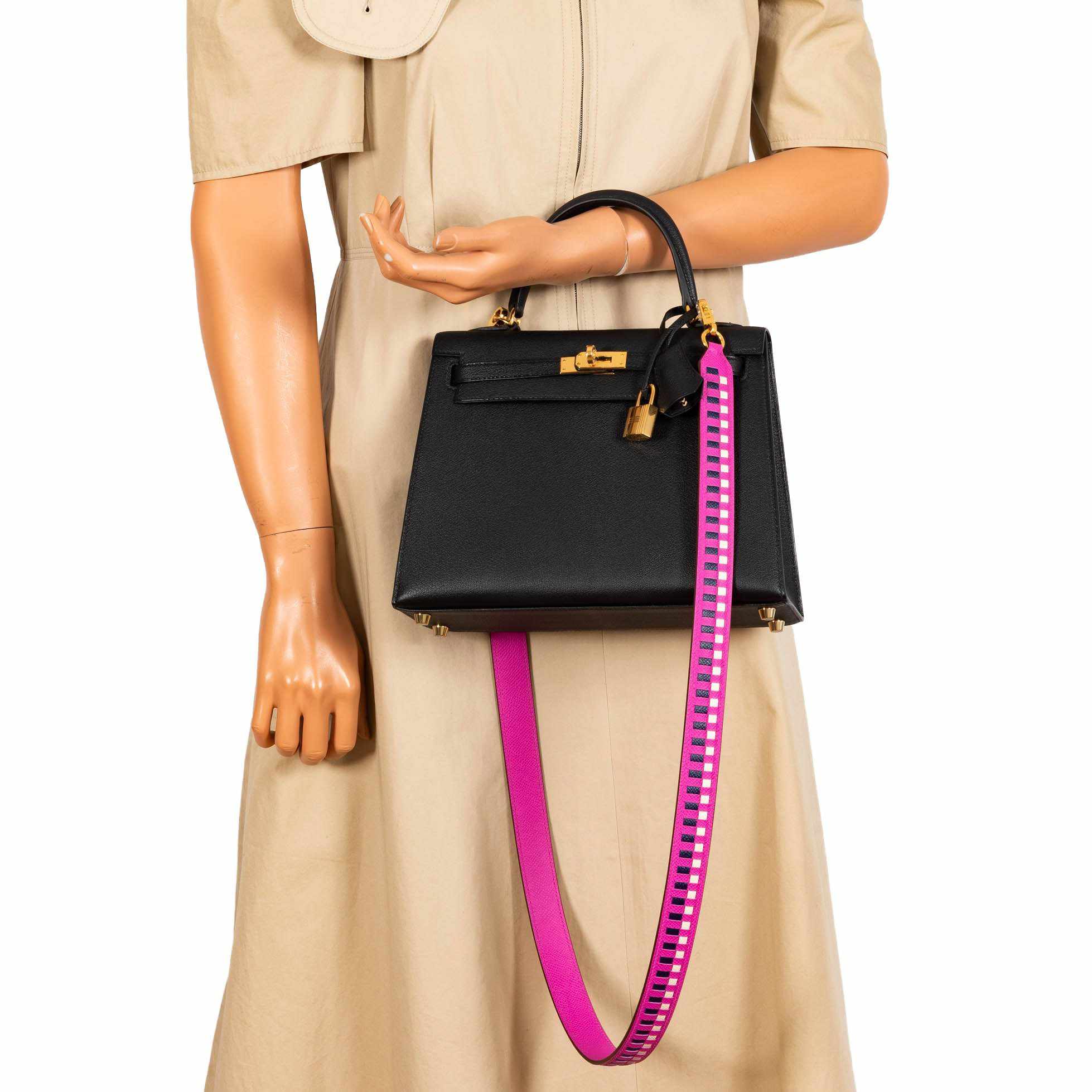 Hermès Kelly 25 Black Chevre (Goat) Gold Hardware - Very Special