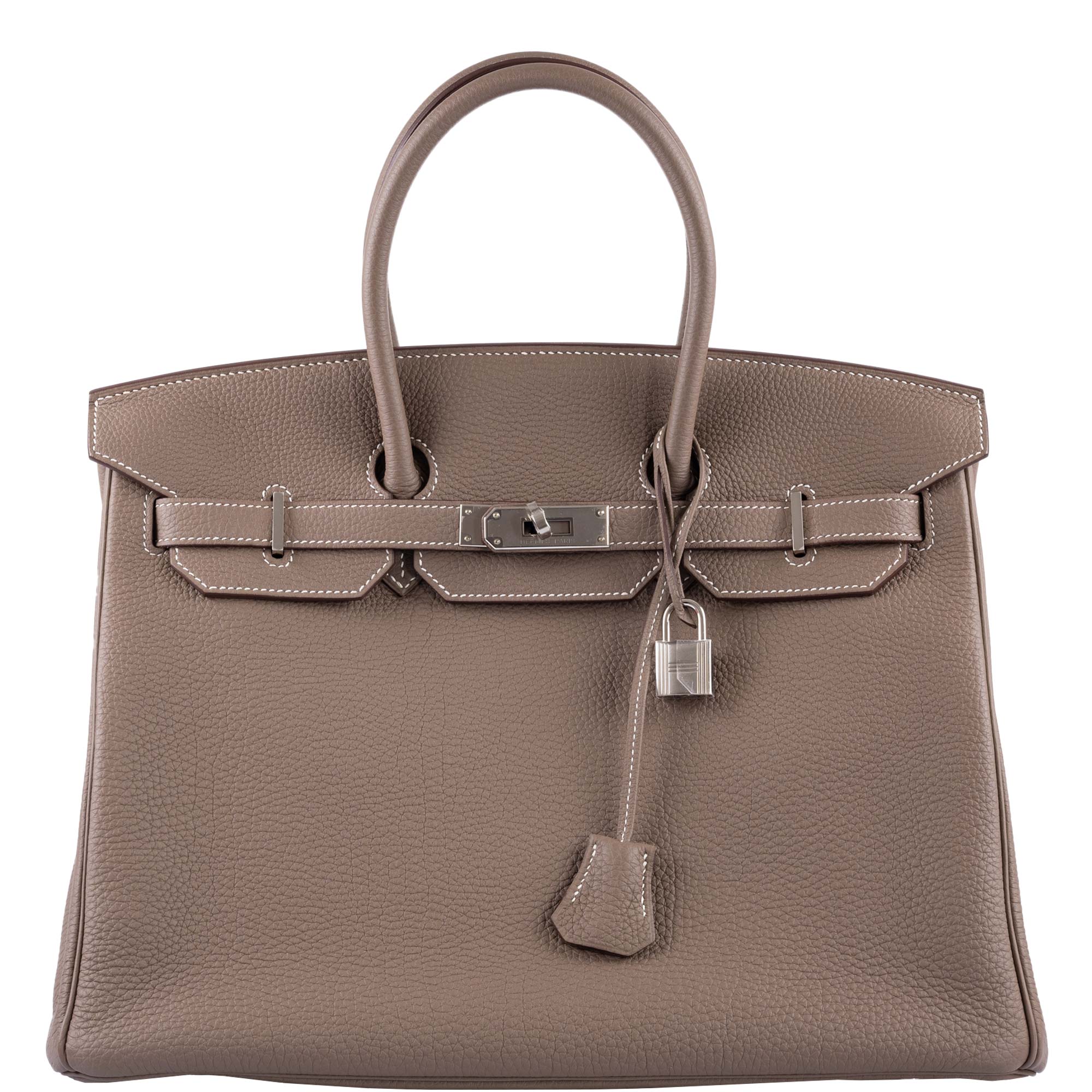 Hermès Birkin 35 Etoupe Togo Palladium Hardware - 2020, Y