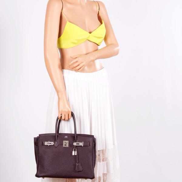 Hermès Birkin 30 Raisin Palladium Hardware