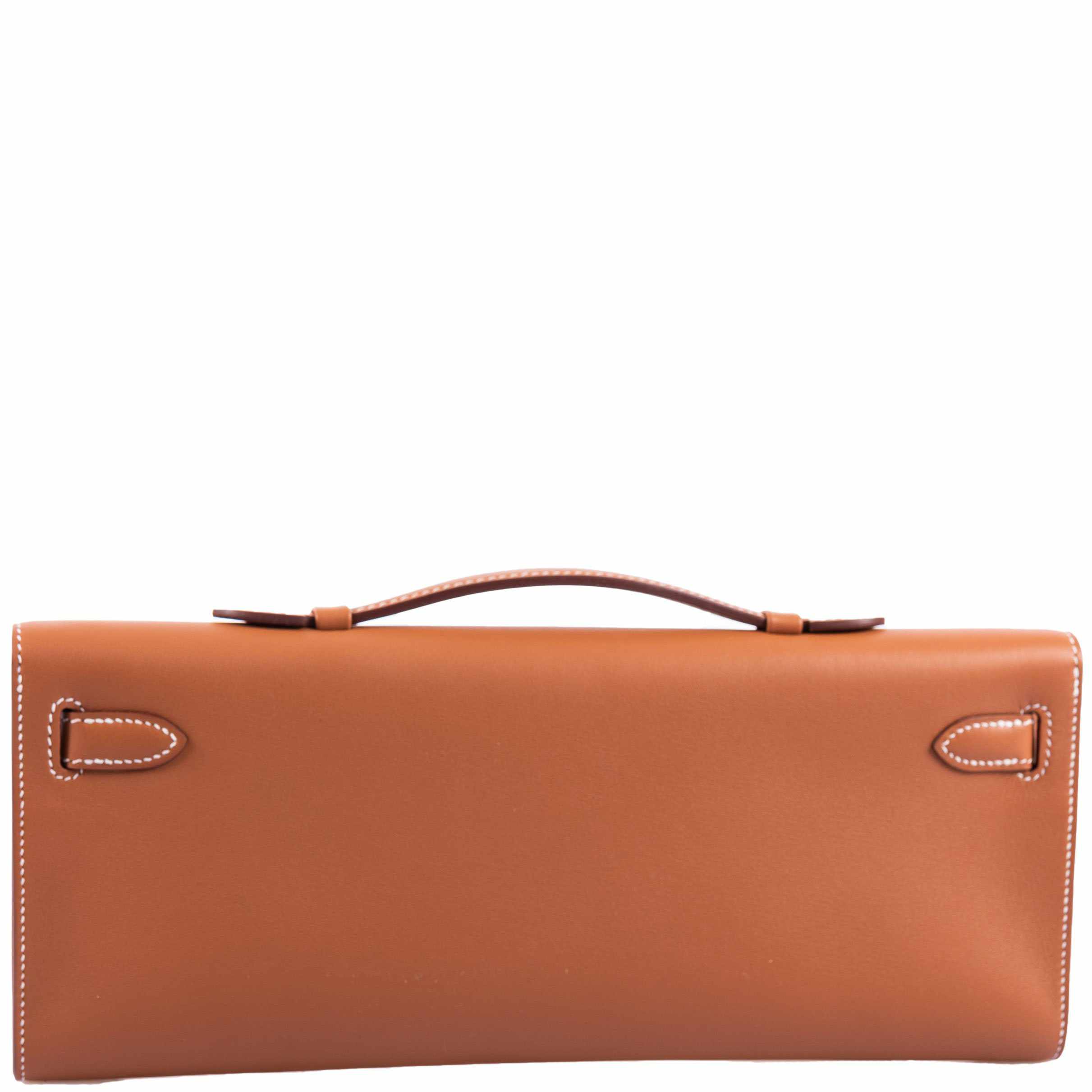 Hermès Kelly Cut Gold Swift Palladium Hardware