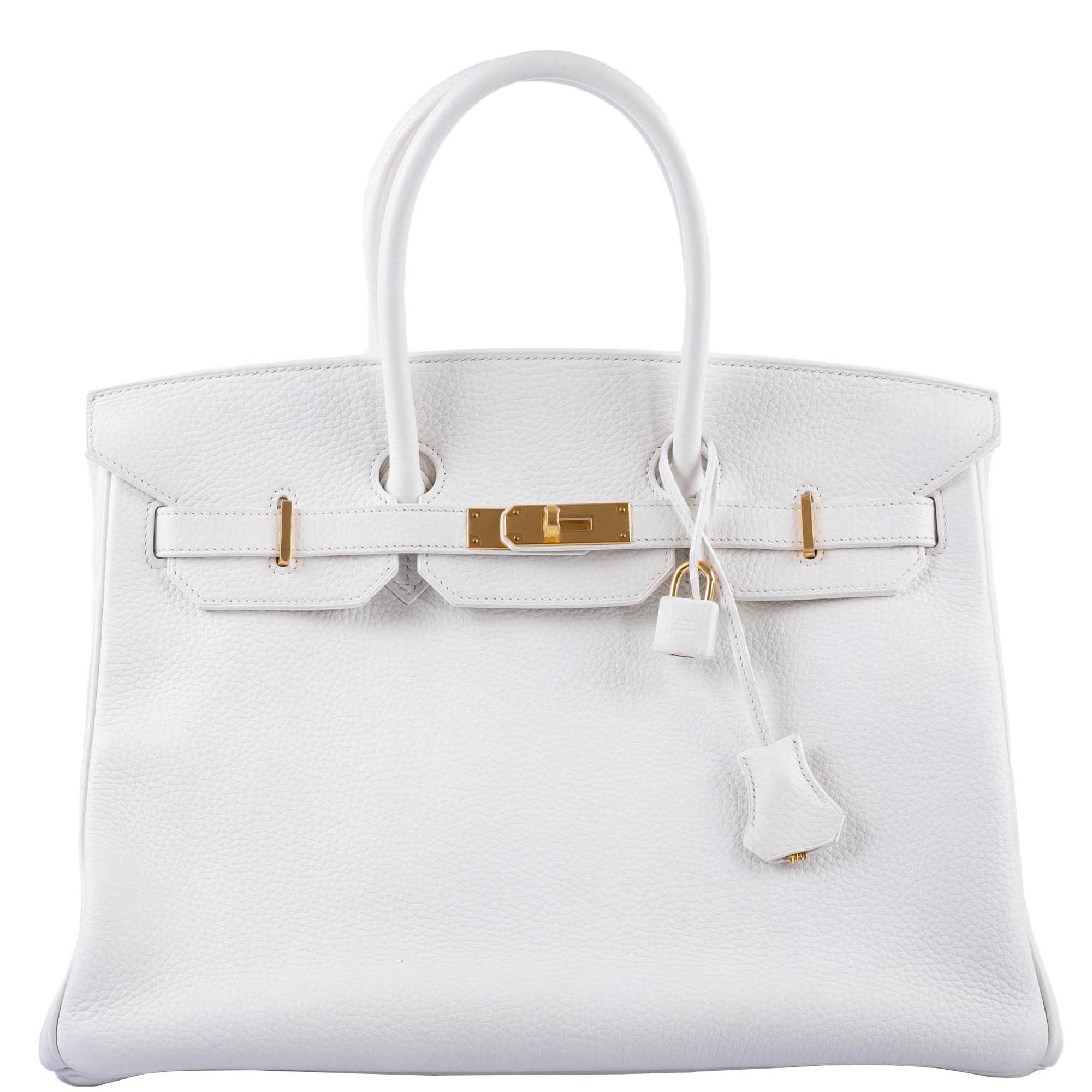 Hermès Birkin 35 White White Clemence Gold Hardware - 2016, X