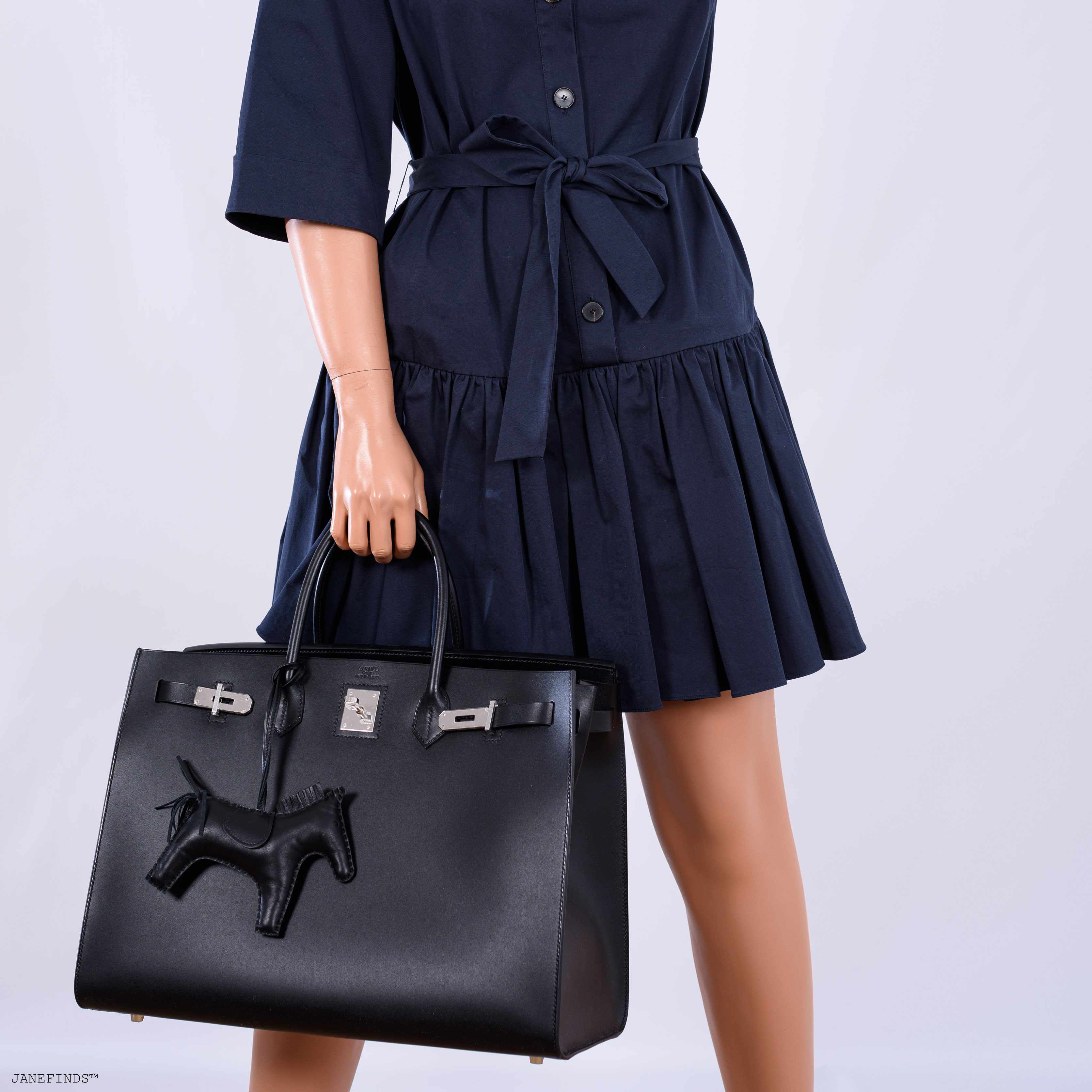 Hermès Birkin 40 Sellier Noir Hunter Vache Palladium Hardware - 2015, T